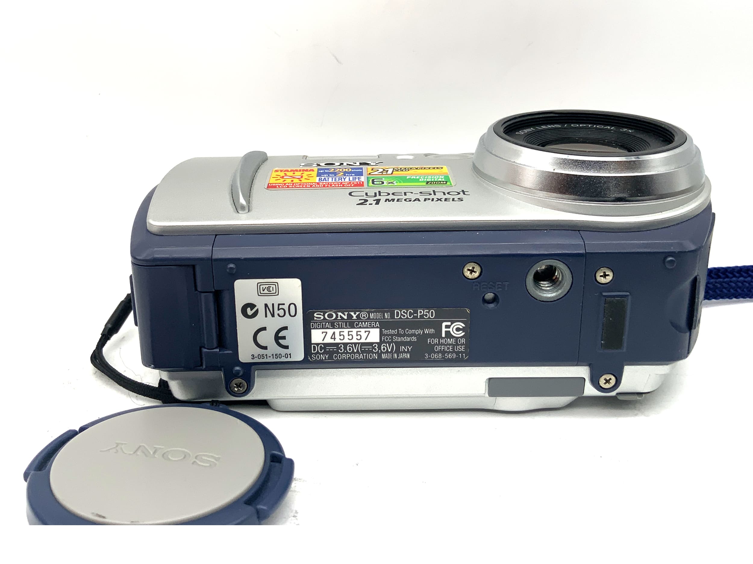 Sony Cyber-Shot DSC-P50 Digitale Kompaktkamera Optical 3x f=6.4-19.2mm 1:3.8