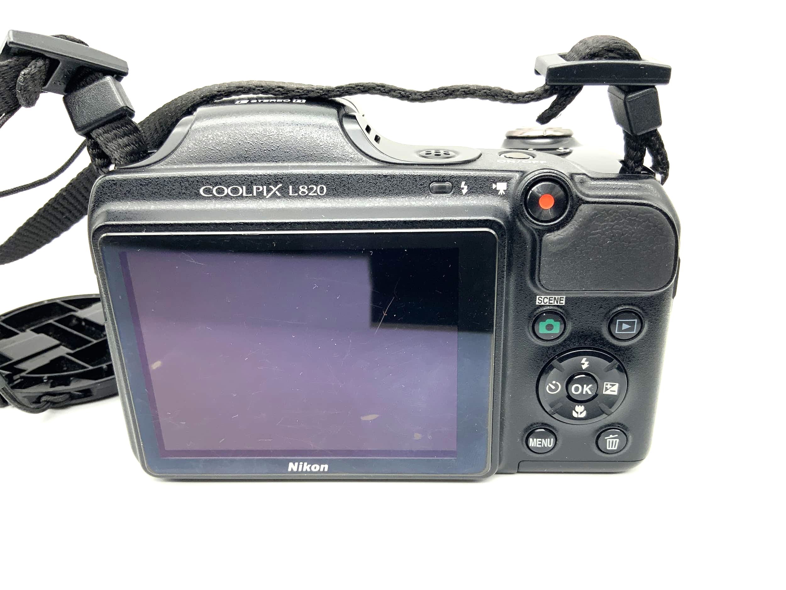 Nikon Coolpix L820 mit Nikkor 30x Wide ED VR 4.0-120mm 1:3.0-5.8 Full HD 16.0 MP