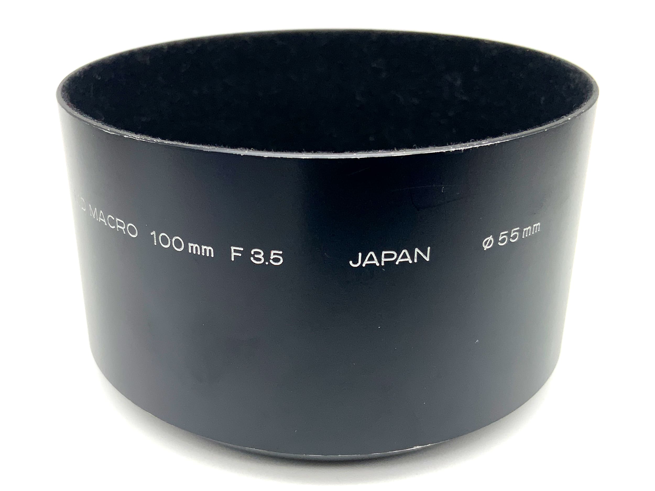 Minolta MD Macro 100mm F3.5 Gegenlichtblende Metall lenshood Sonnenblende