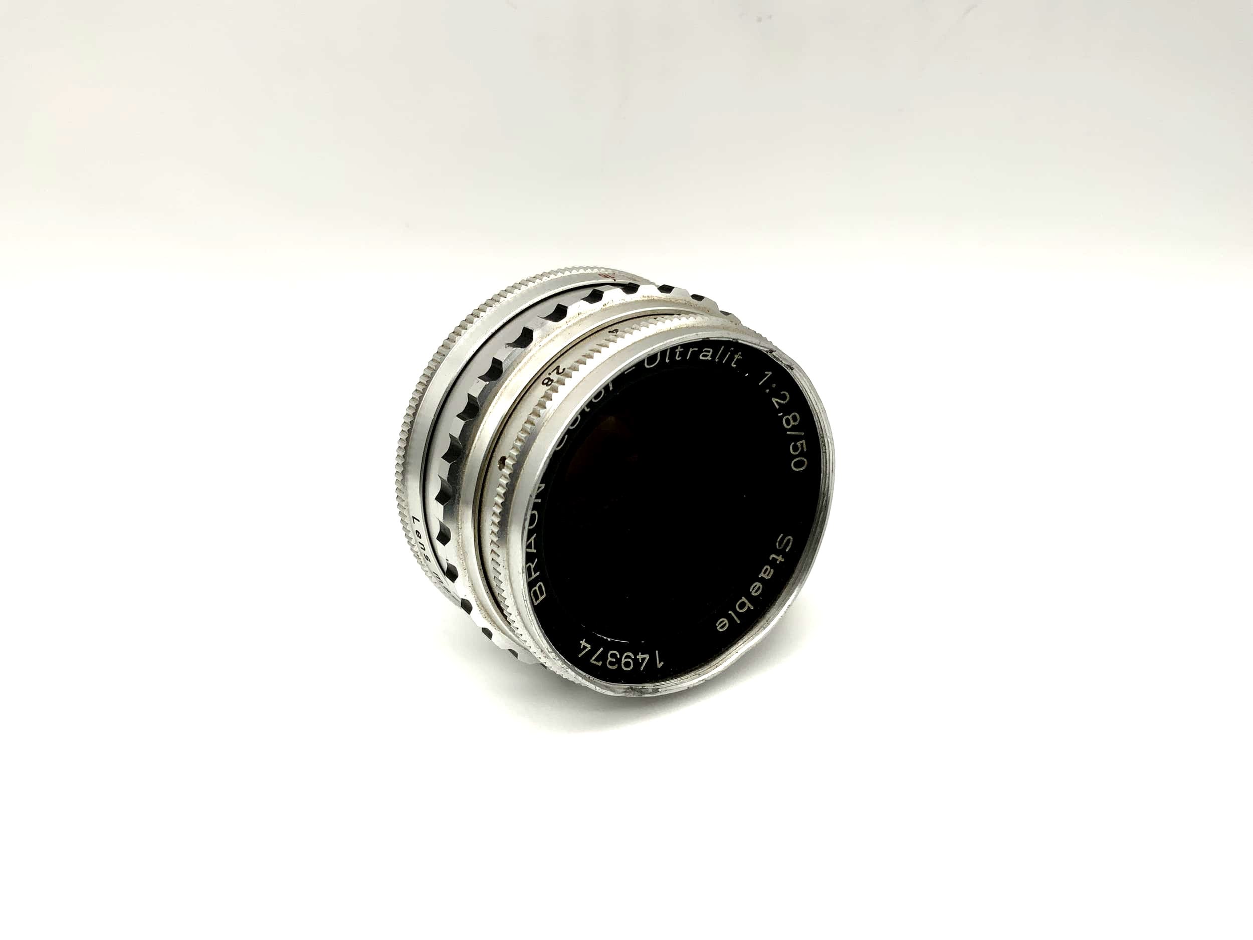 Braun 50mm 1:2.8 Objektiv für Super Paxette Staeble Color-Ultralit (M39)