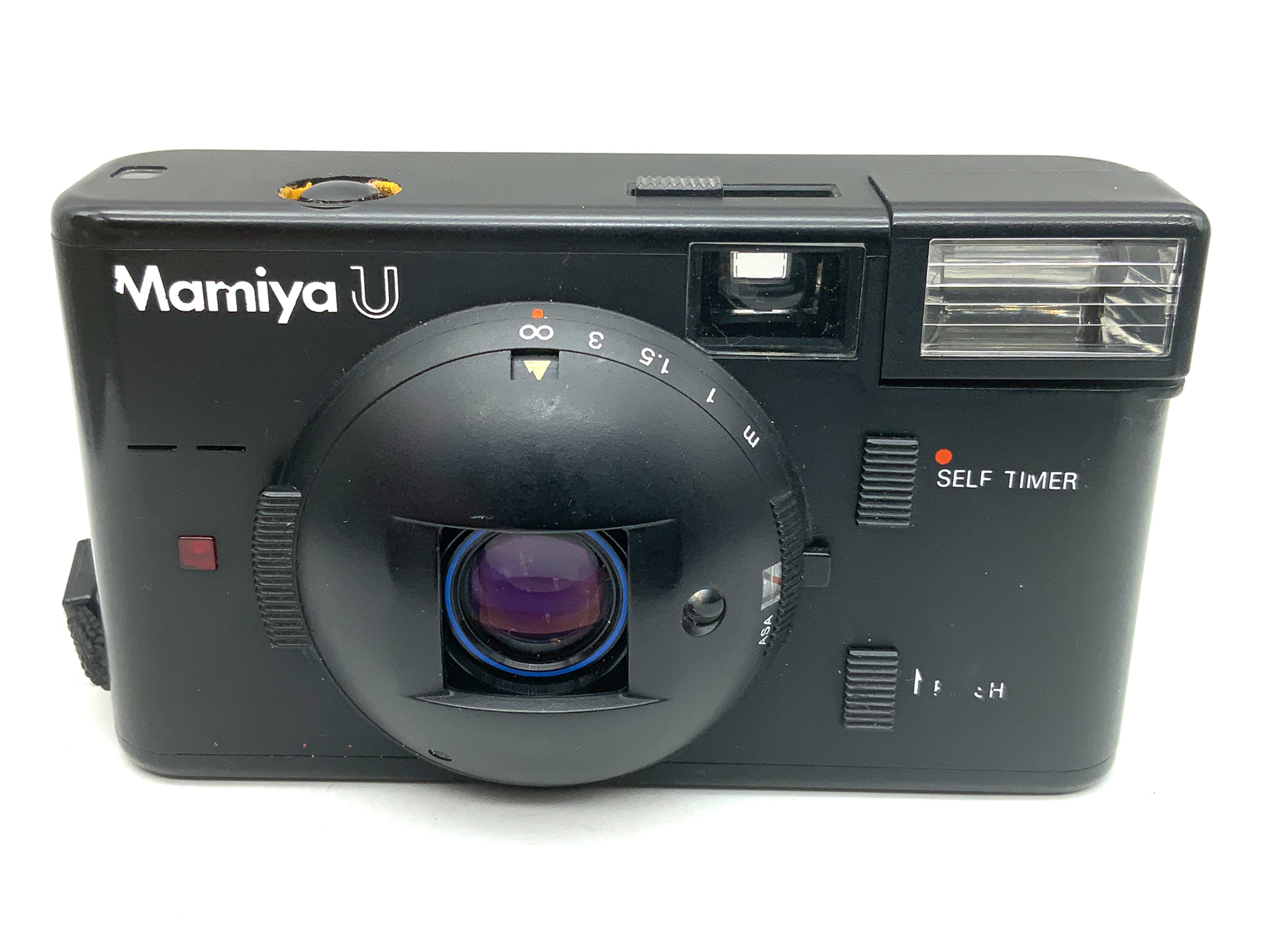 Mamiya U Point&Shoot Self Timer !Blitz Defekt! Kompaktkamera Analogkamera