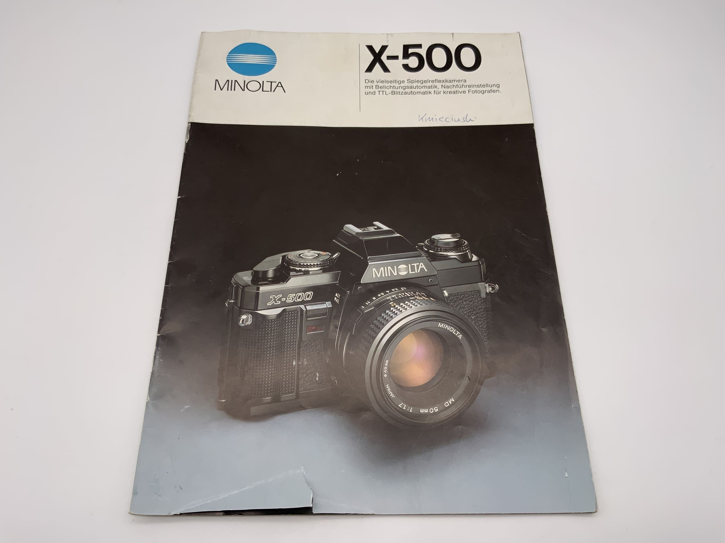 Minolta X-500 Broschüre Deutsch Gebrauchsanweisung