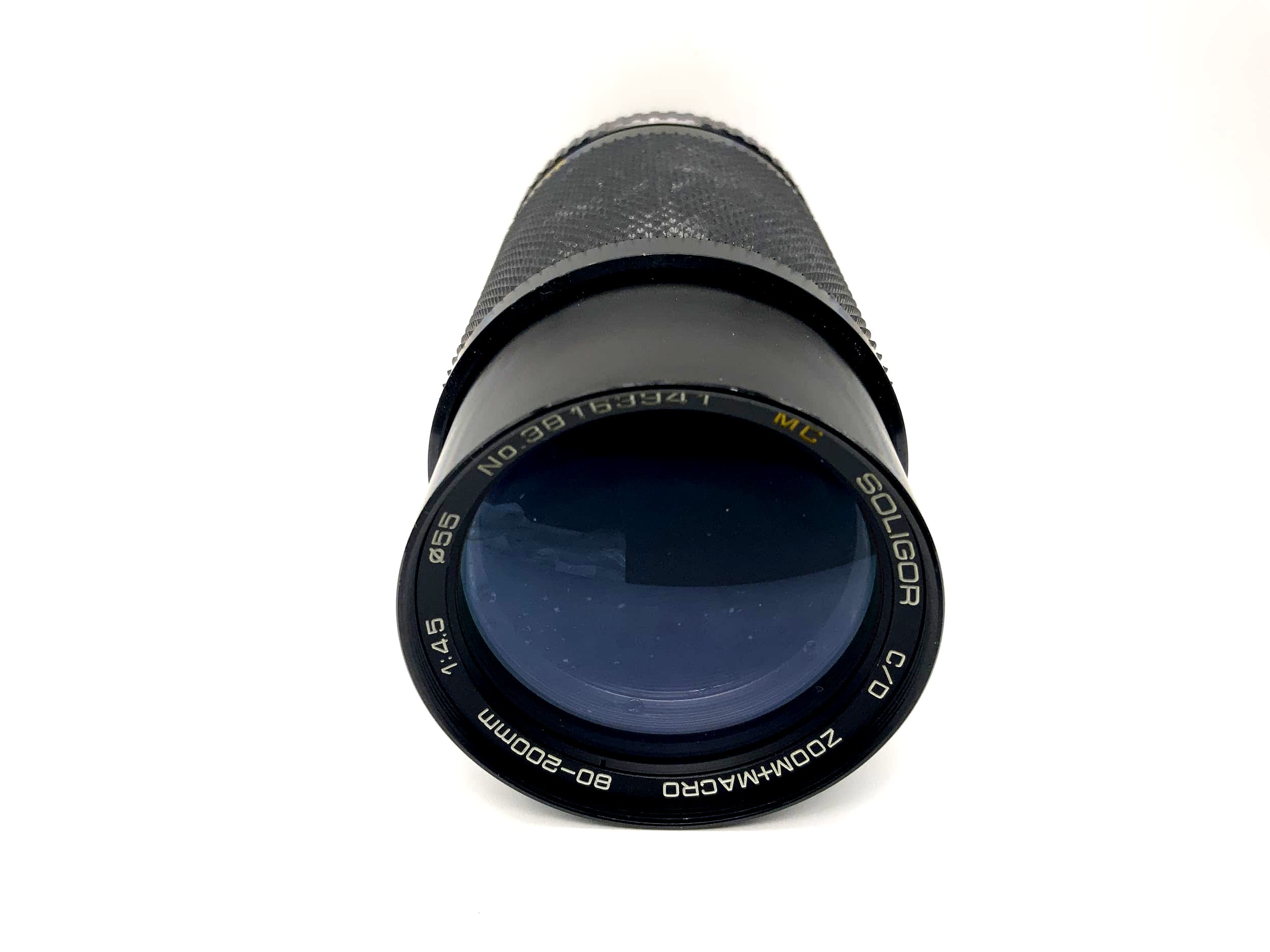 Soligor 80-200mm 1:4.5 Objektiv C/D Zoom+Macro MC Kamera Linse (Rollei QBM)