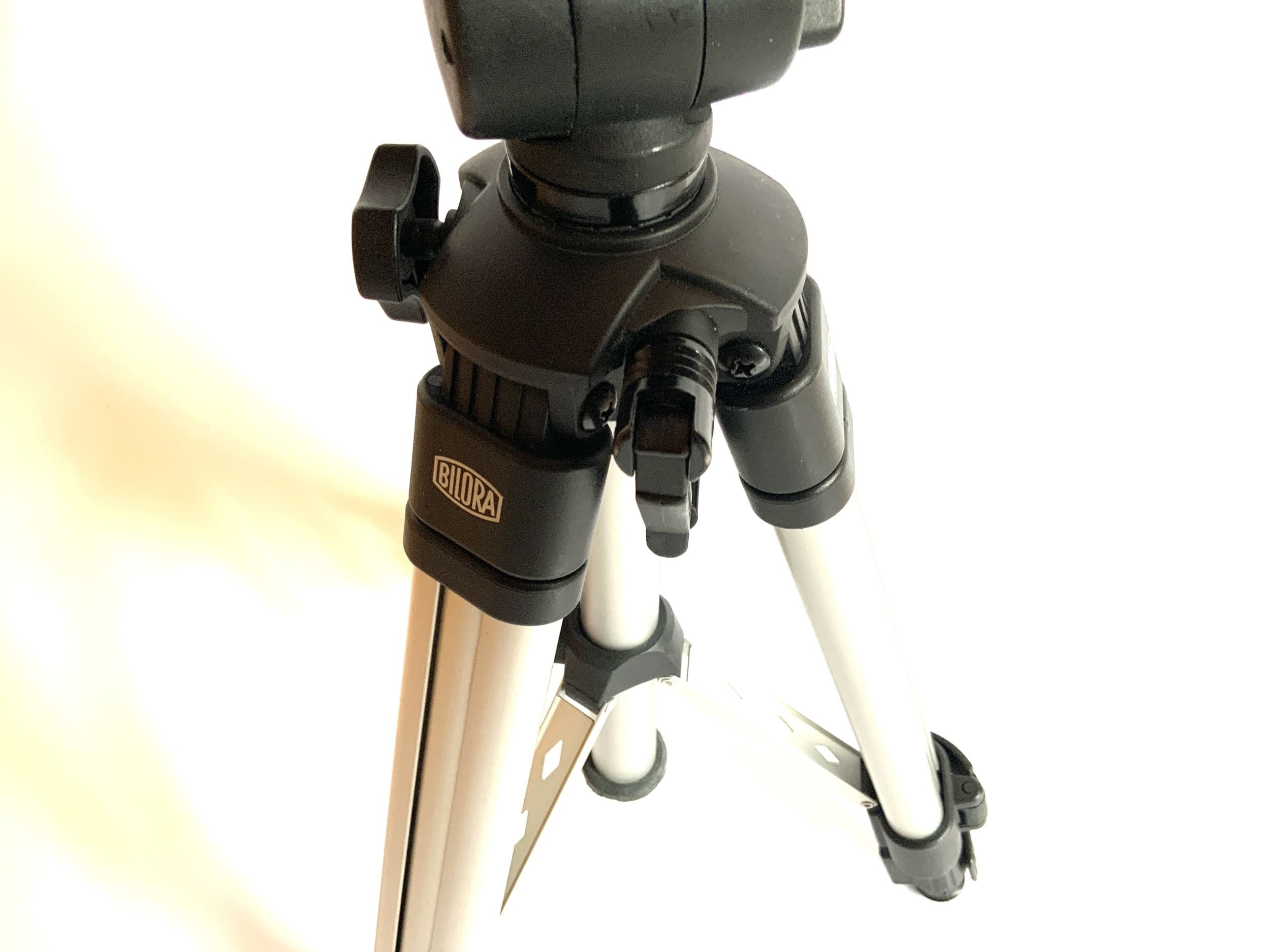 Bilora Galaxy 990 Stativ silber Tripod Dreibein Fotostativ Kamerastativ