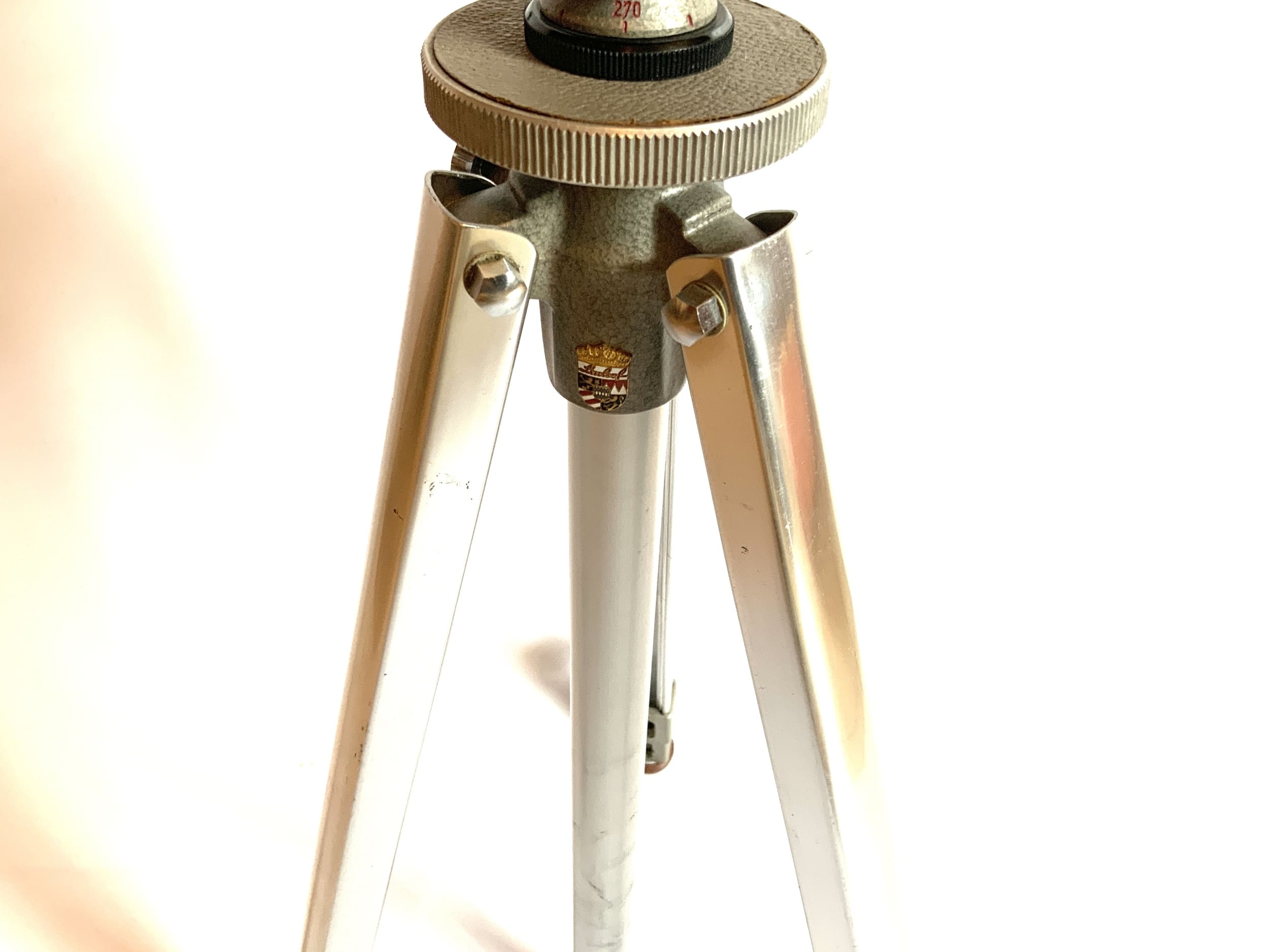 Linhof Stativ silber Tripod Dreibein Fotostativ Kamerastativ