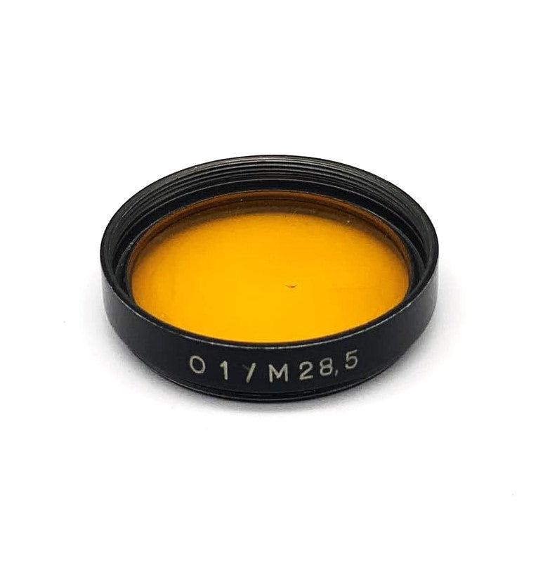 Carl Zeiss Jena Farbfilter 28,5mm Filter Orange O1 / M28,5 Kreisförmig