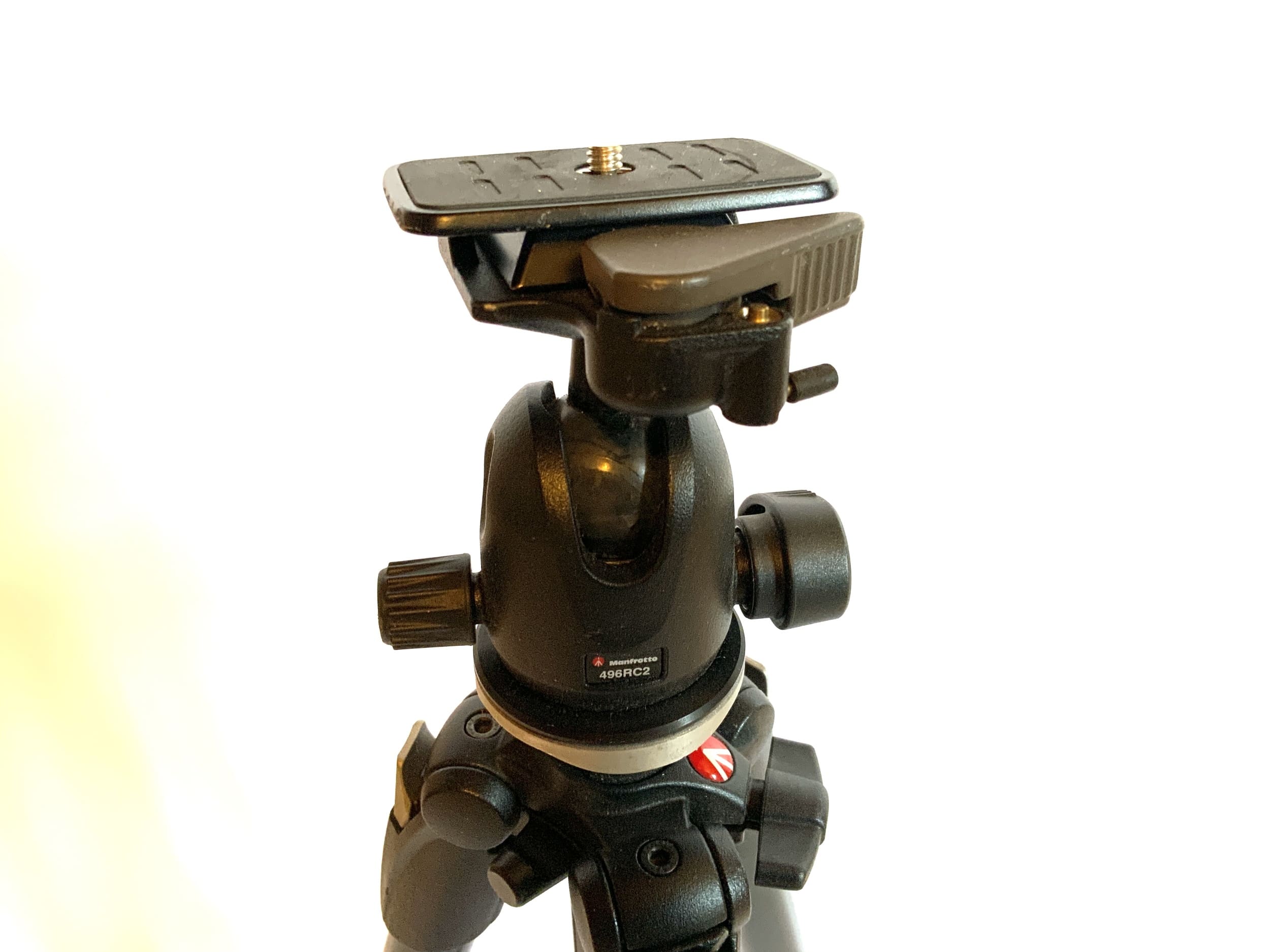 Manfrotto 190xDB Stativ schwarz mit 496RC2 Stativkopf Fotostativ Kamerastativ