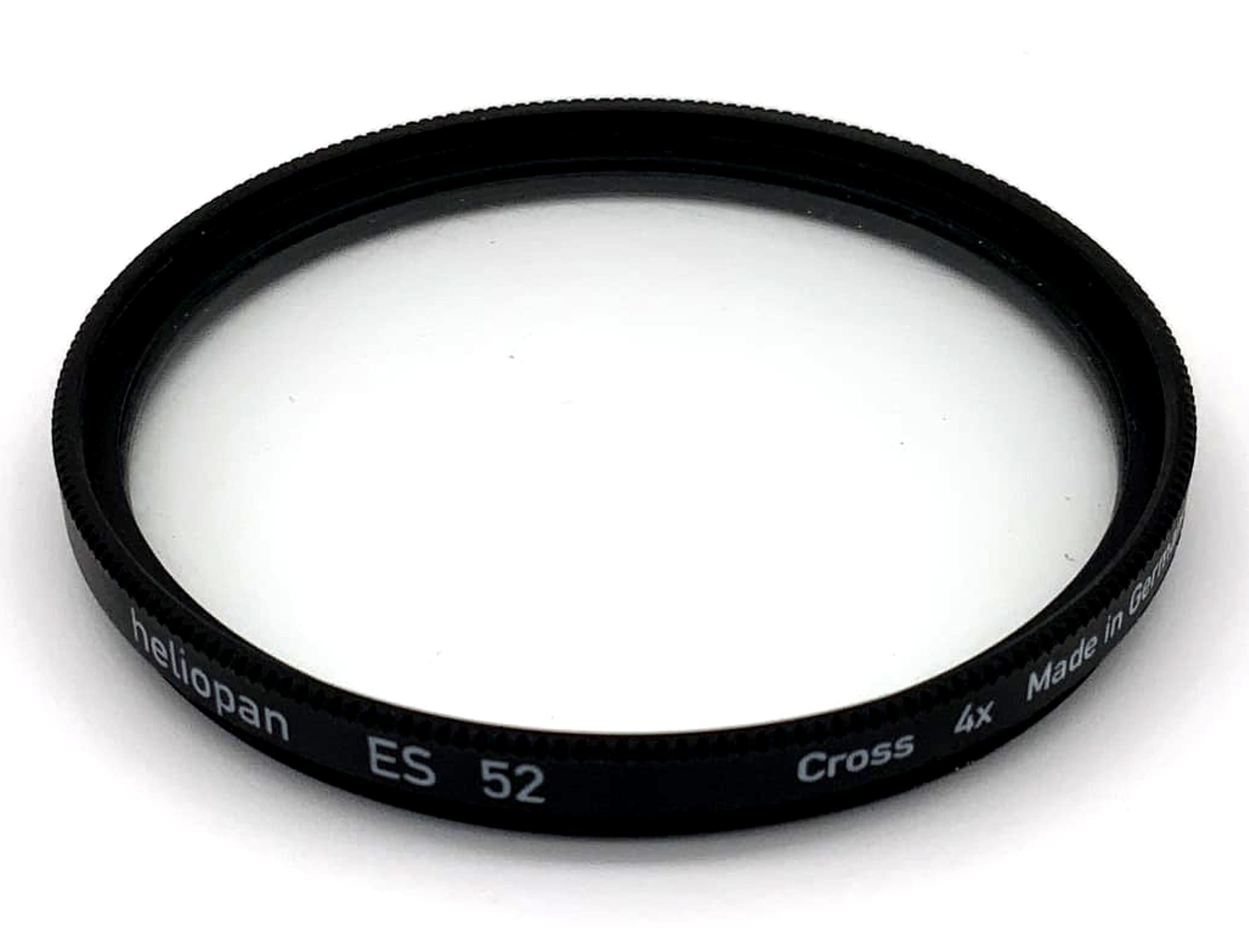 Heliopan Kreuzfilter 52mm Filter ES 52 Cross 4x Filtergewinde