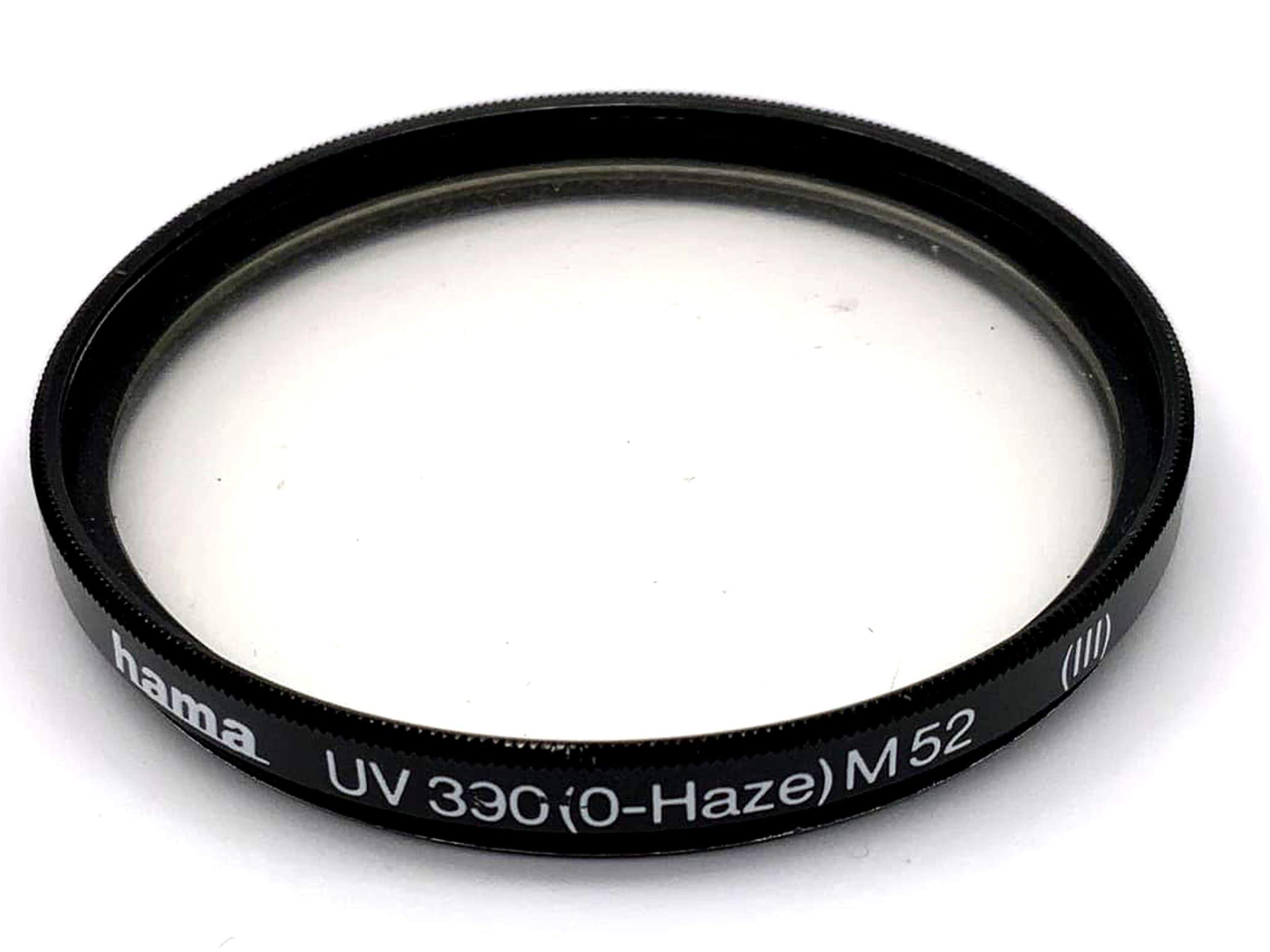 Hama UV-Filter 52mm Filter UV 390 (0-Haze) M52 (III) Filtergewinde