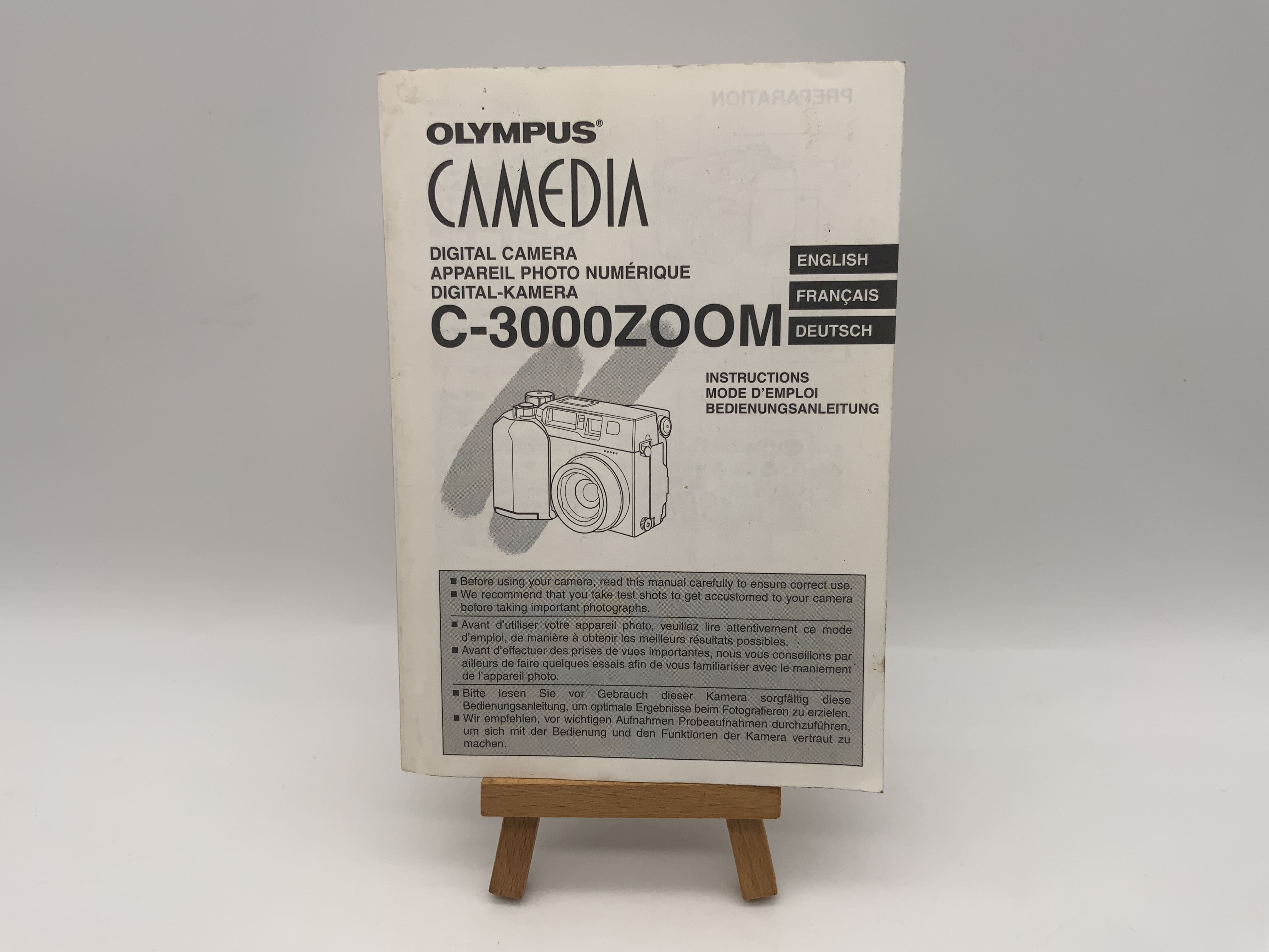 Olympus Camedia C-3000 Zoom Gebrauchsanweisung Bedienungsanleitung Deutsch