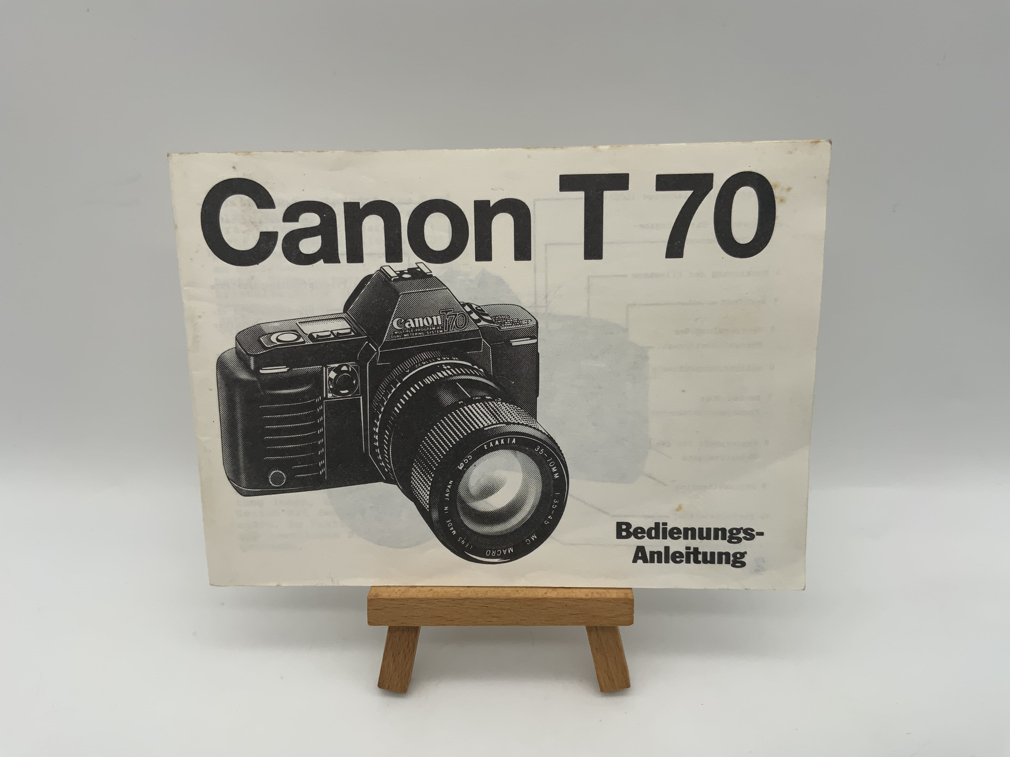 Canon T70 Gebrauchsanweisung Bedienungsanleitung Deutsch