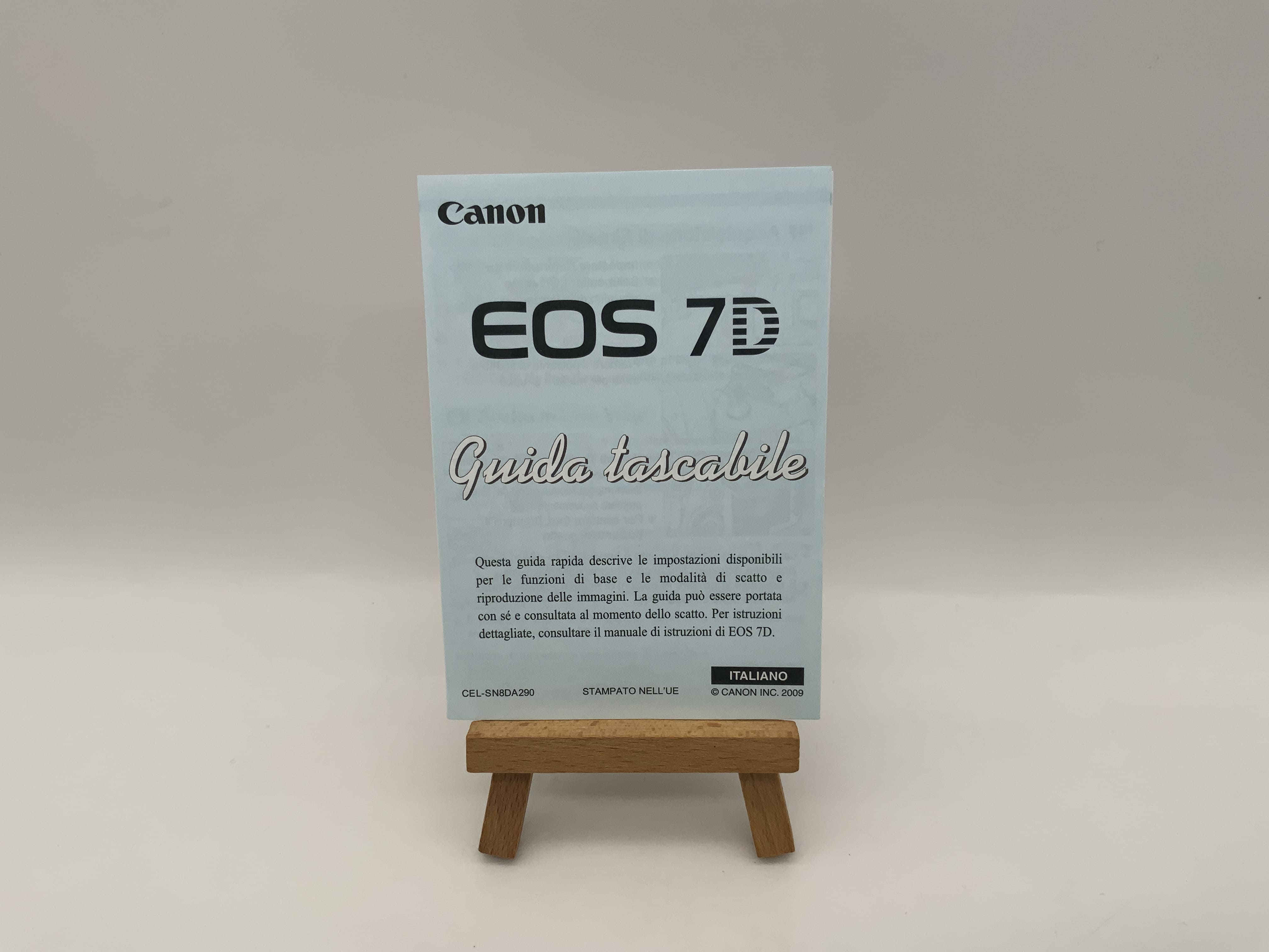 Canon EOS 7D Kurzanleitung Italienisch Gebrauchsanweisung