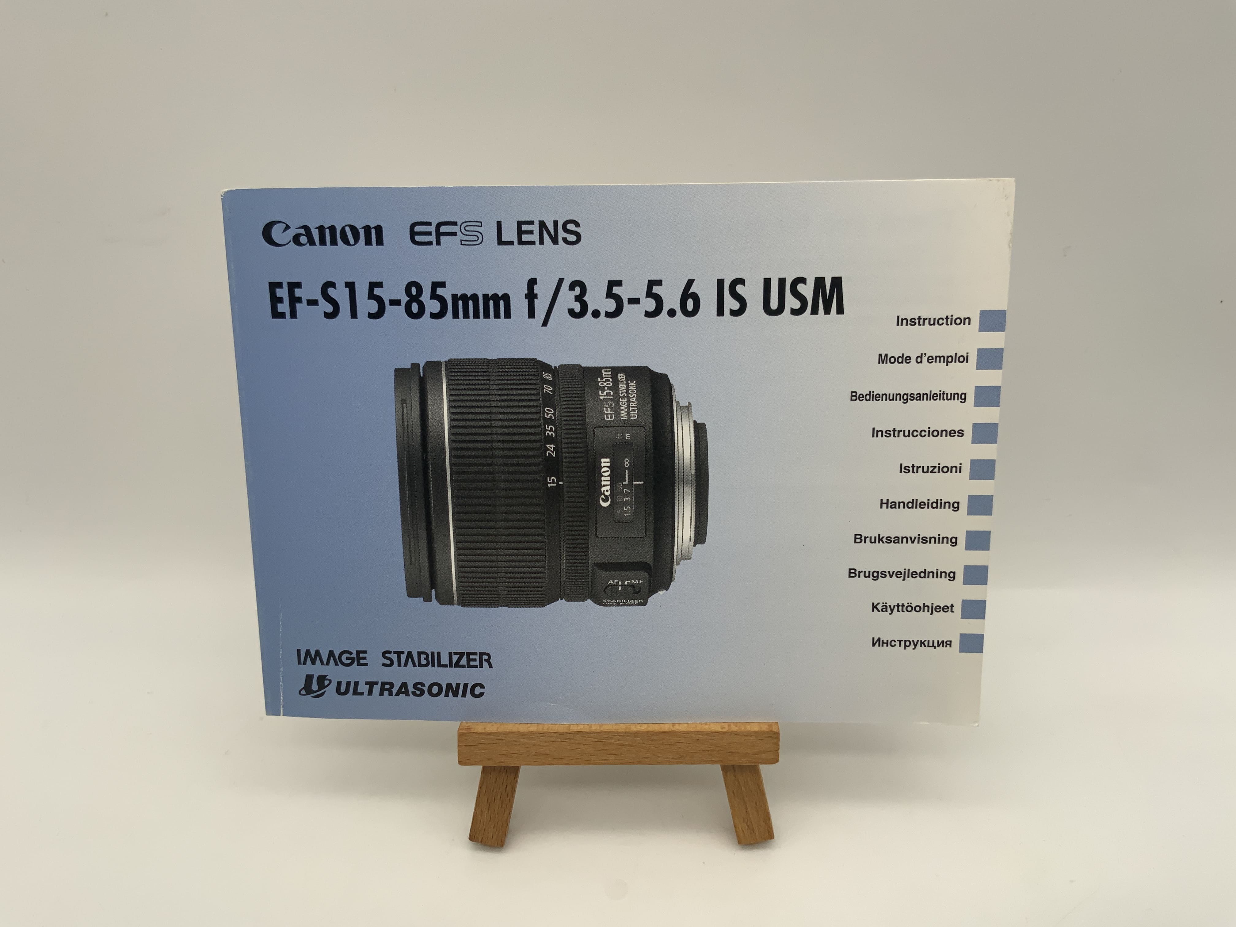Canon EF-S 15-85mm f/3.5-5.6 IS USM Bedienungsanleitung Deutsch