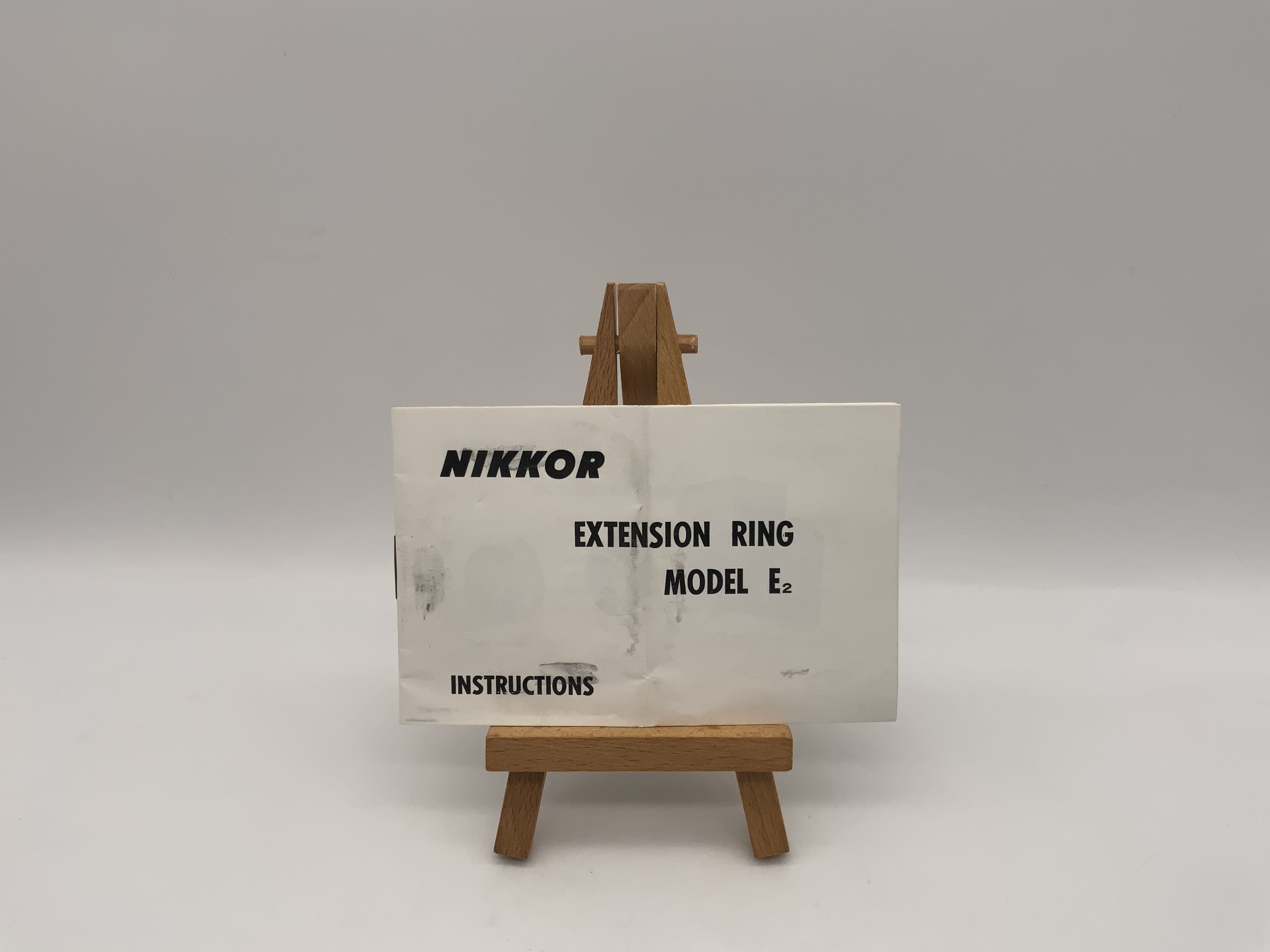 Nikon Extension Ring Model E2 instruction manual Bedienungsanleitung Englisch