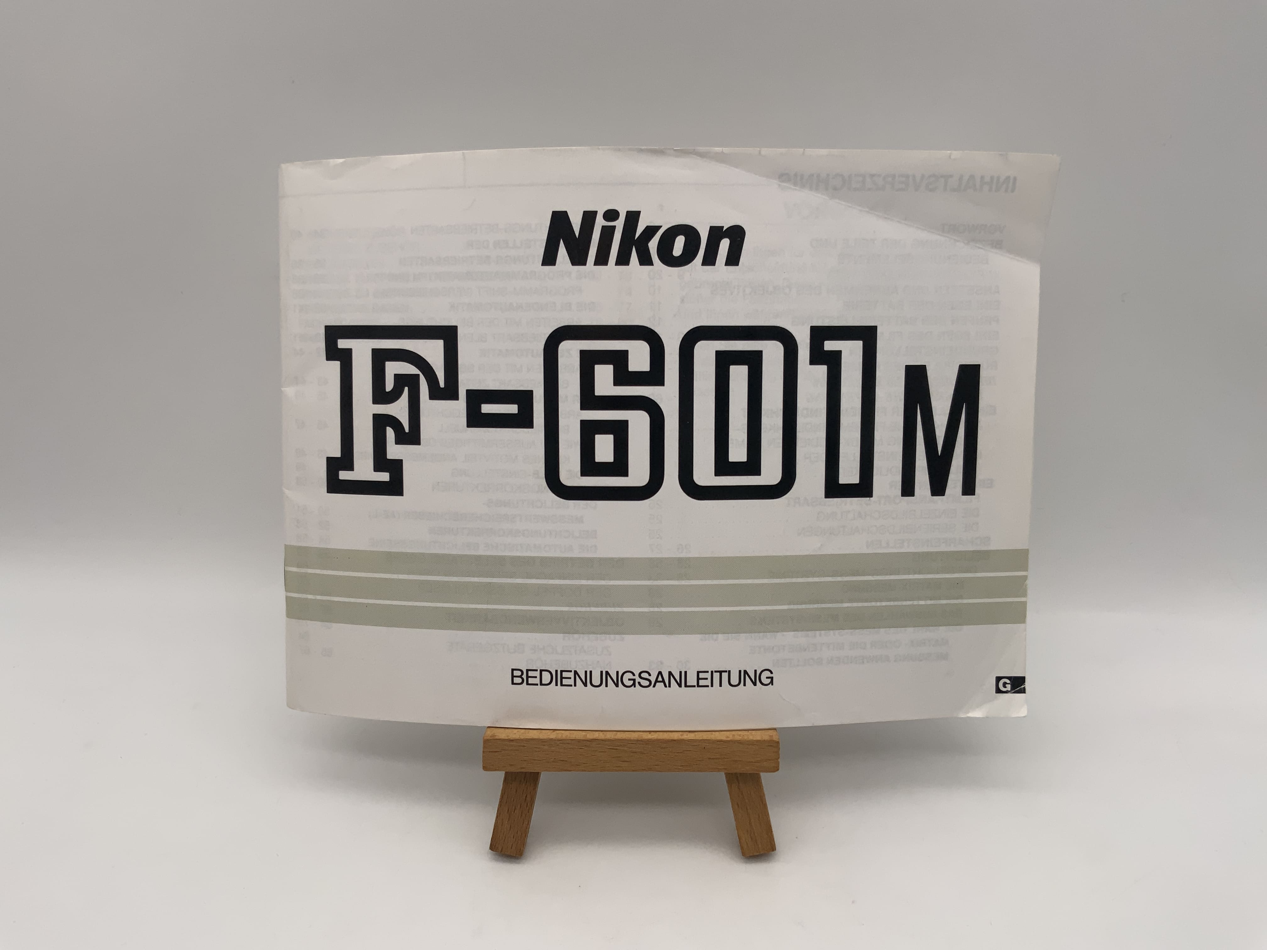 Nikon F-601M Gebrauchsanweisung Bedienungsanleitung Deutsch