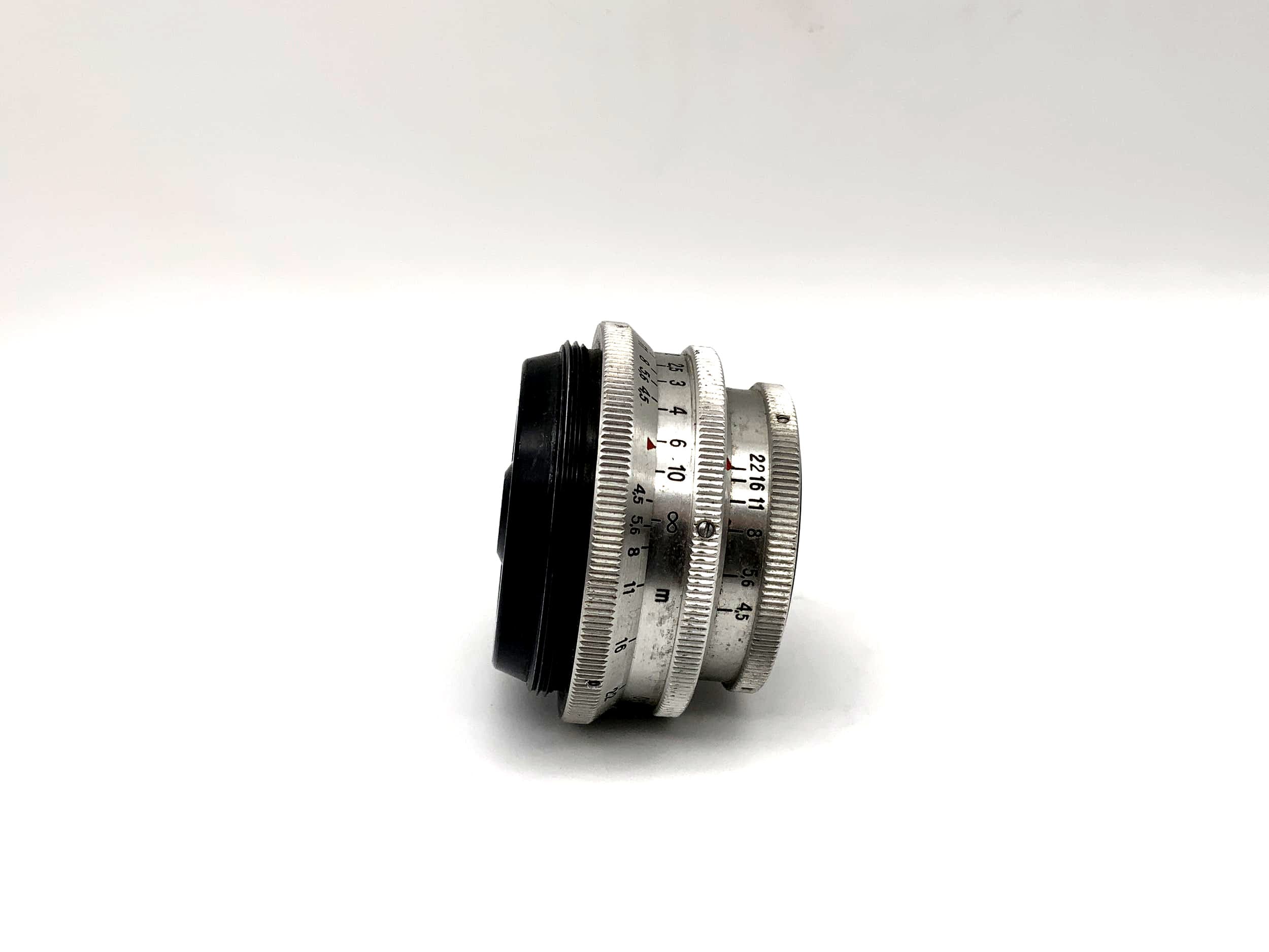 Carl Zeiss 4cm 1:4.5 Objektiv Tessar red T 10 Blades / Lamellen 40mm Linse (M42)