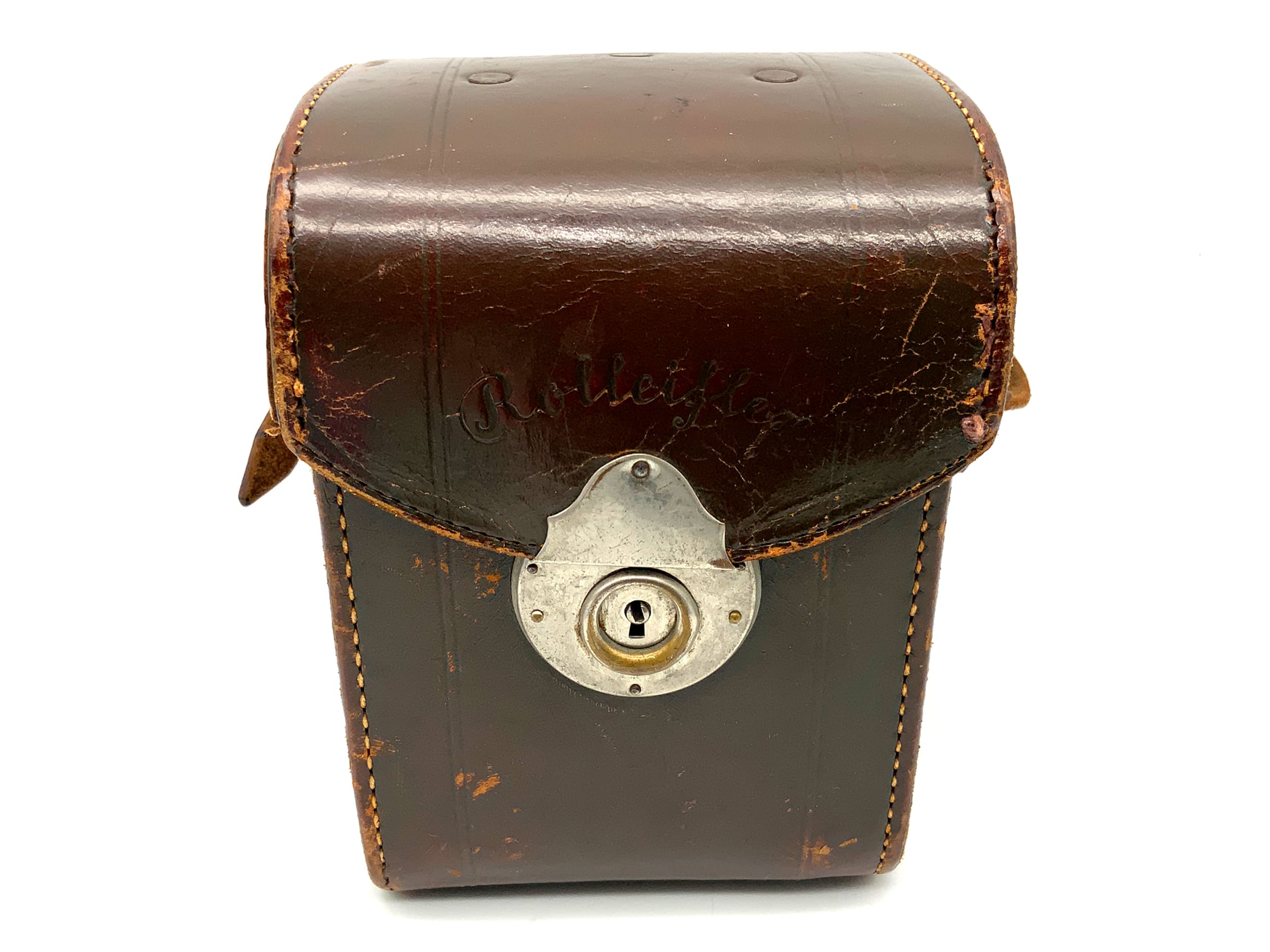 Rollei Bereitschaftstasche braun Ledertasche !stark gebraucht! Fototasche