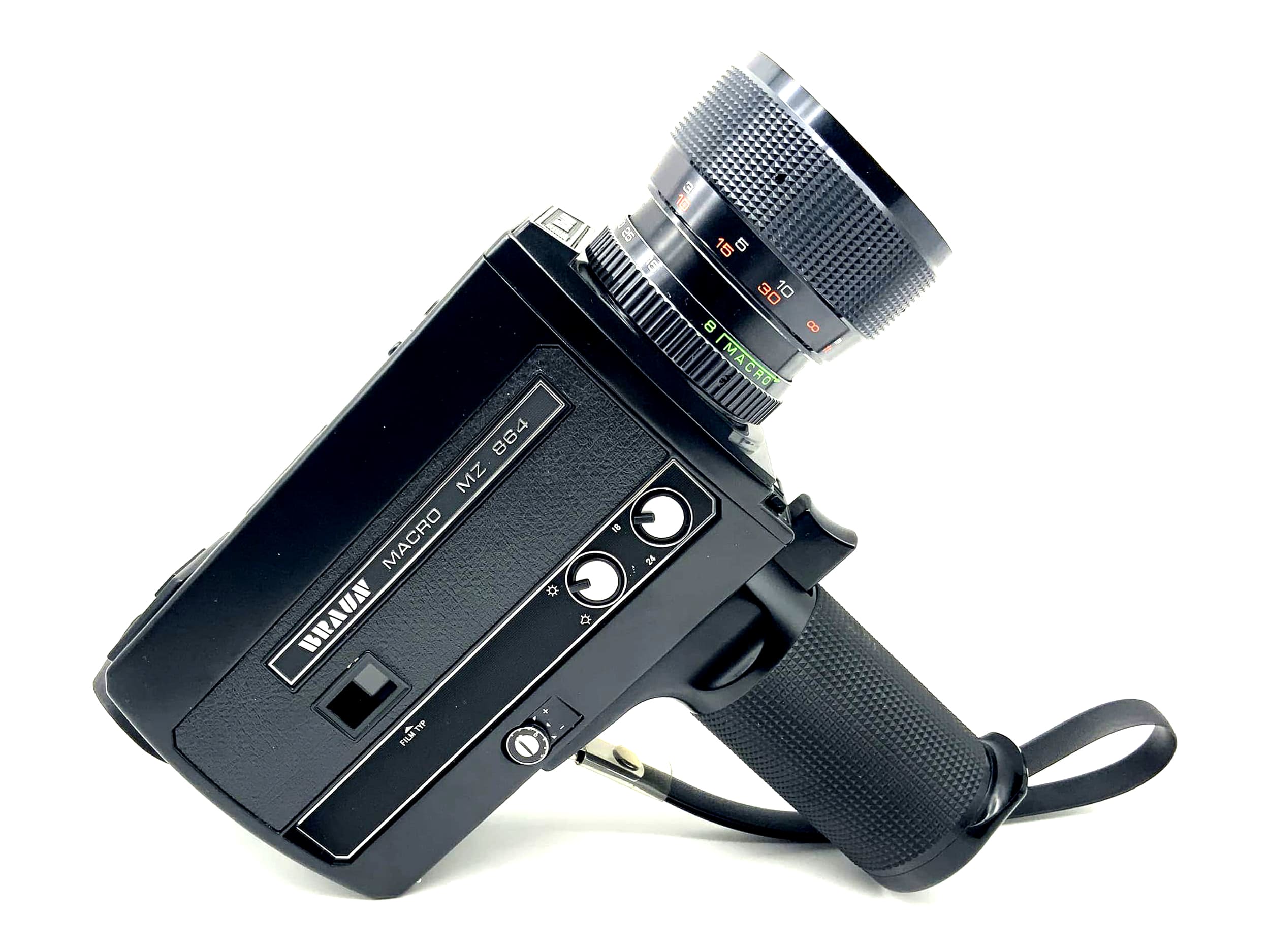 Braun MZ 864 Filmkamera Macro Stellar Zoom 1.7 8-64 Super 8 Kamera movie camera
