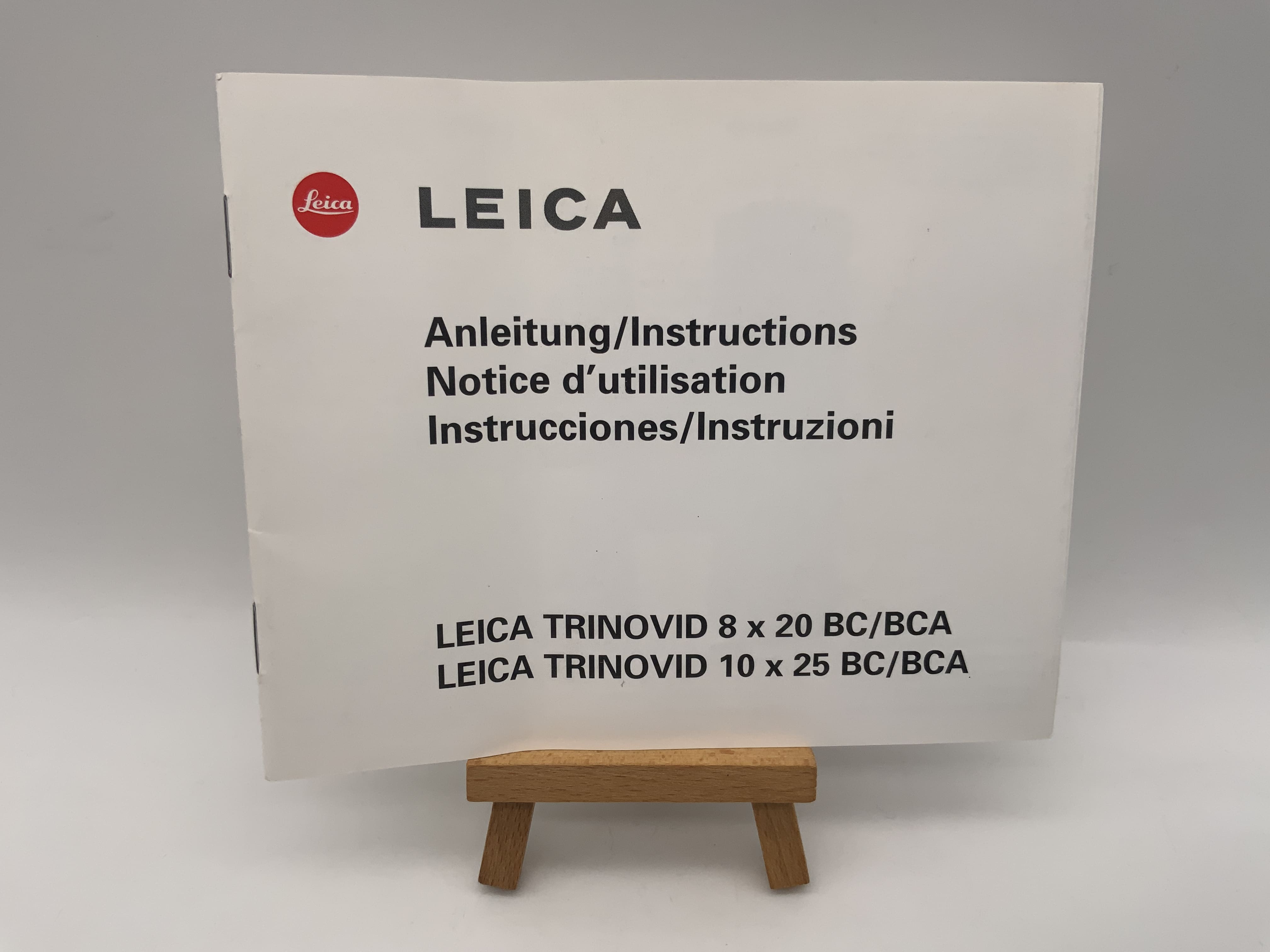 Leica Trinovid 8x20 BC/BCA Trinovid 10x25 BC/BCA Bedienungsanleitung Englisch
