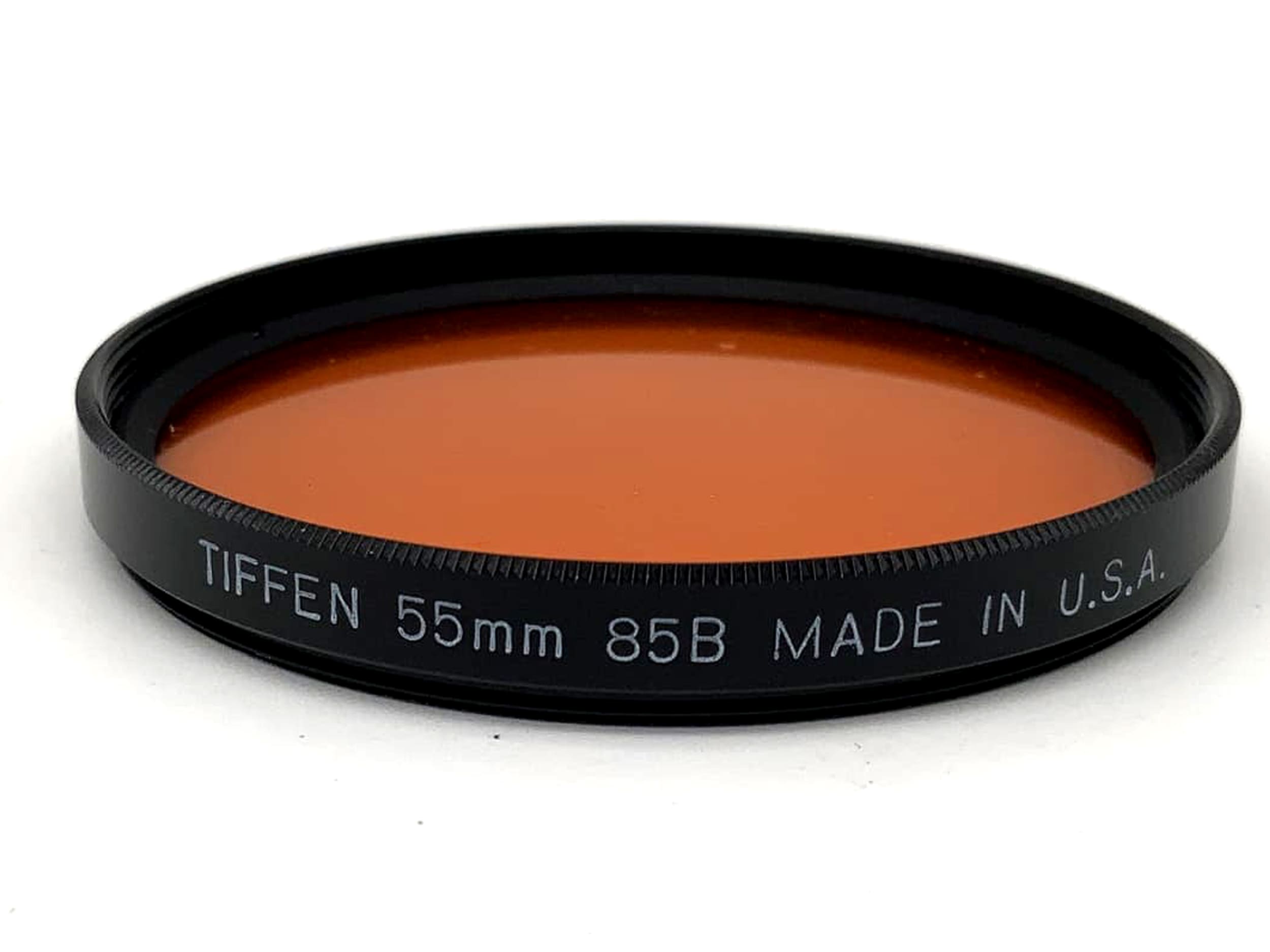 Tiffen Farbfilter 85B Orange Filter 55mm Kreisförmig Filtergewinde M55