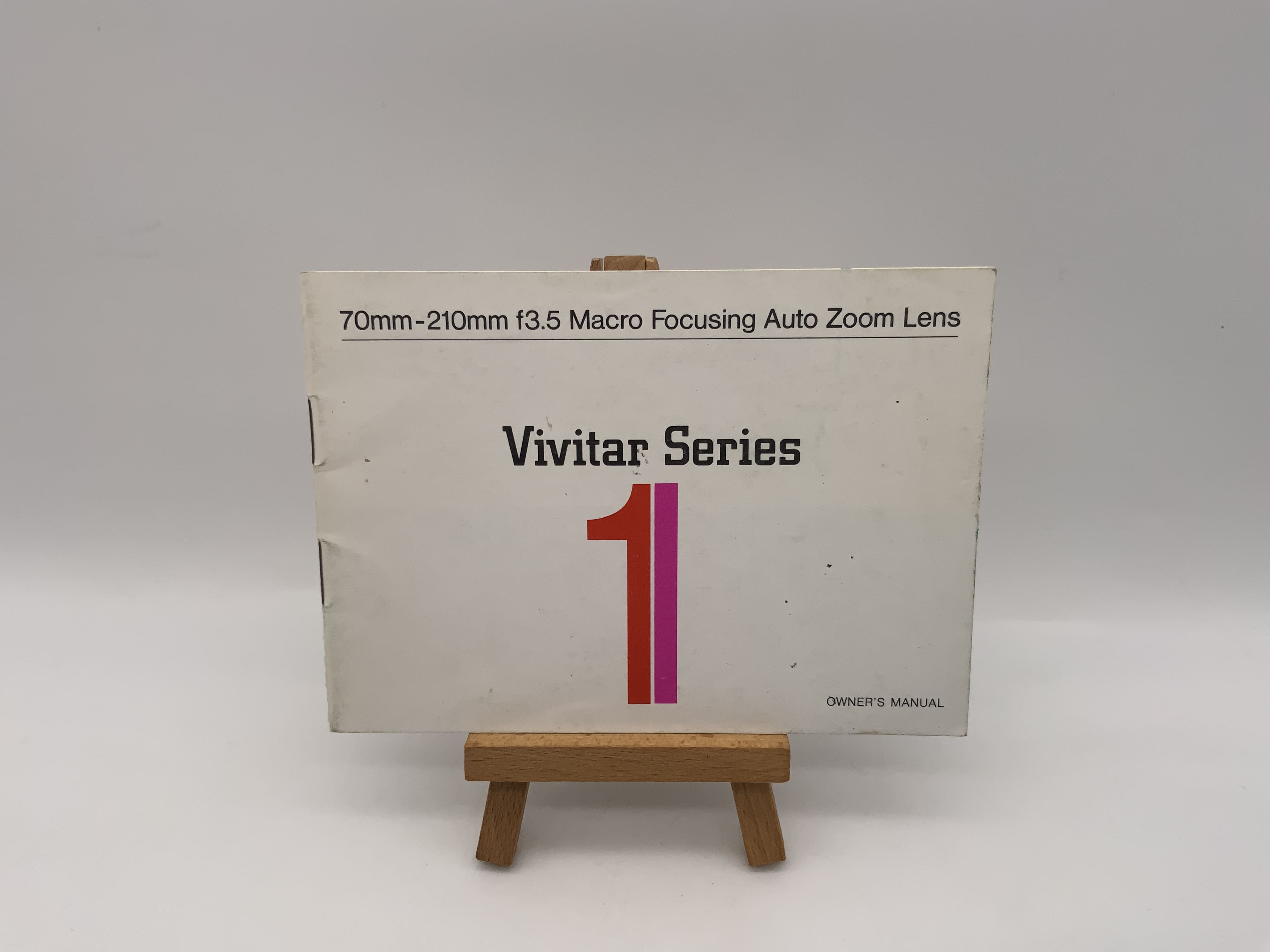 Vivitar Series 1 70-210mm f3.5 Macro Focusing Auto Zoom Lens Anleitung Englisch