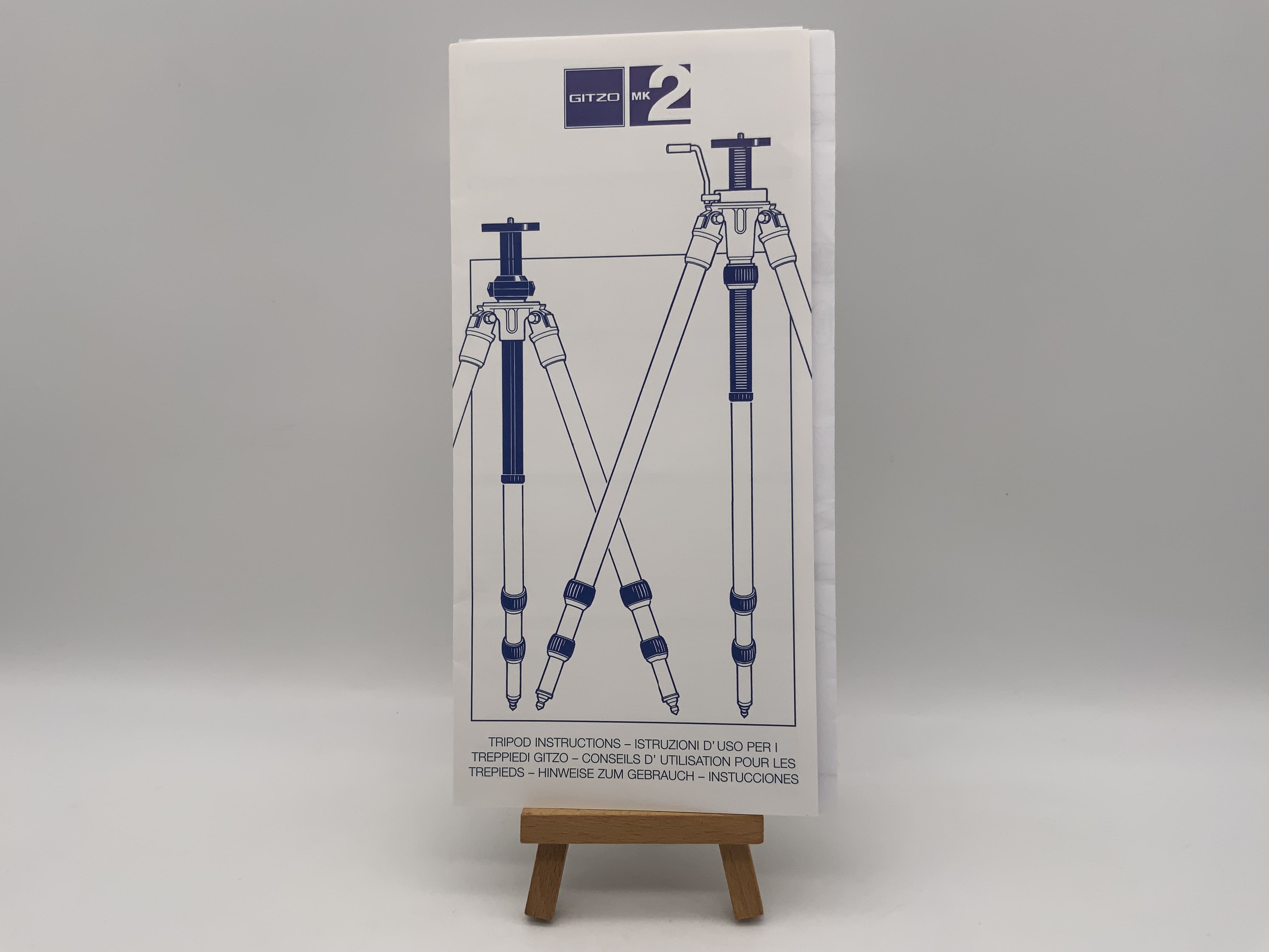 Gitzo MK 2 Hinweise zum Gebrauch Bedienungsanleitung Deutsch