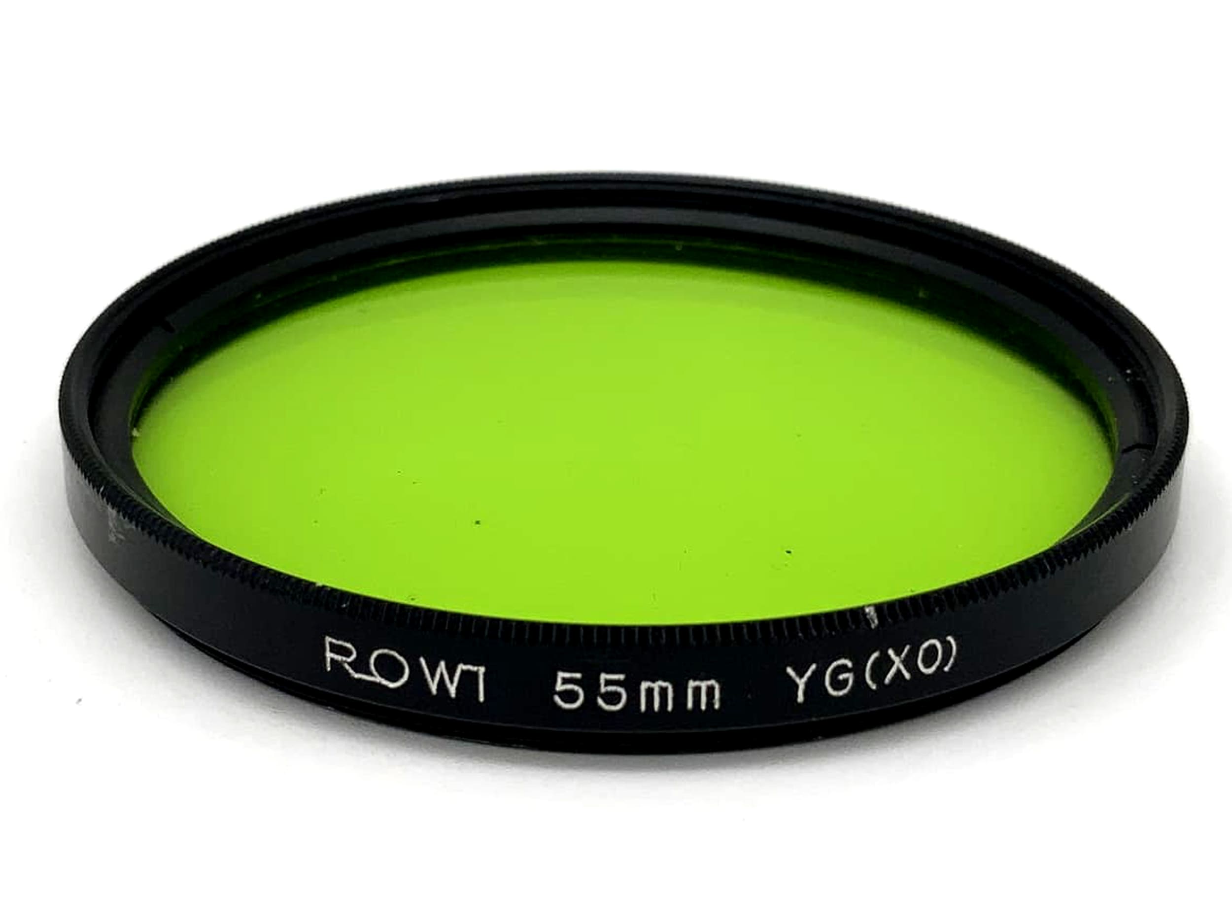 Rowi Farbfilter YG(X0) Gelb Grün Yellow Green Filter 55mm Kreisförmig M55