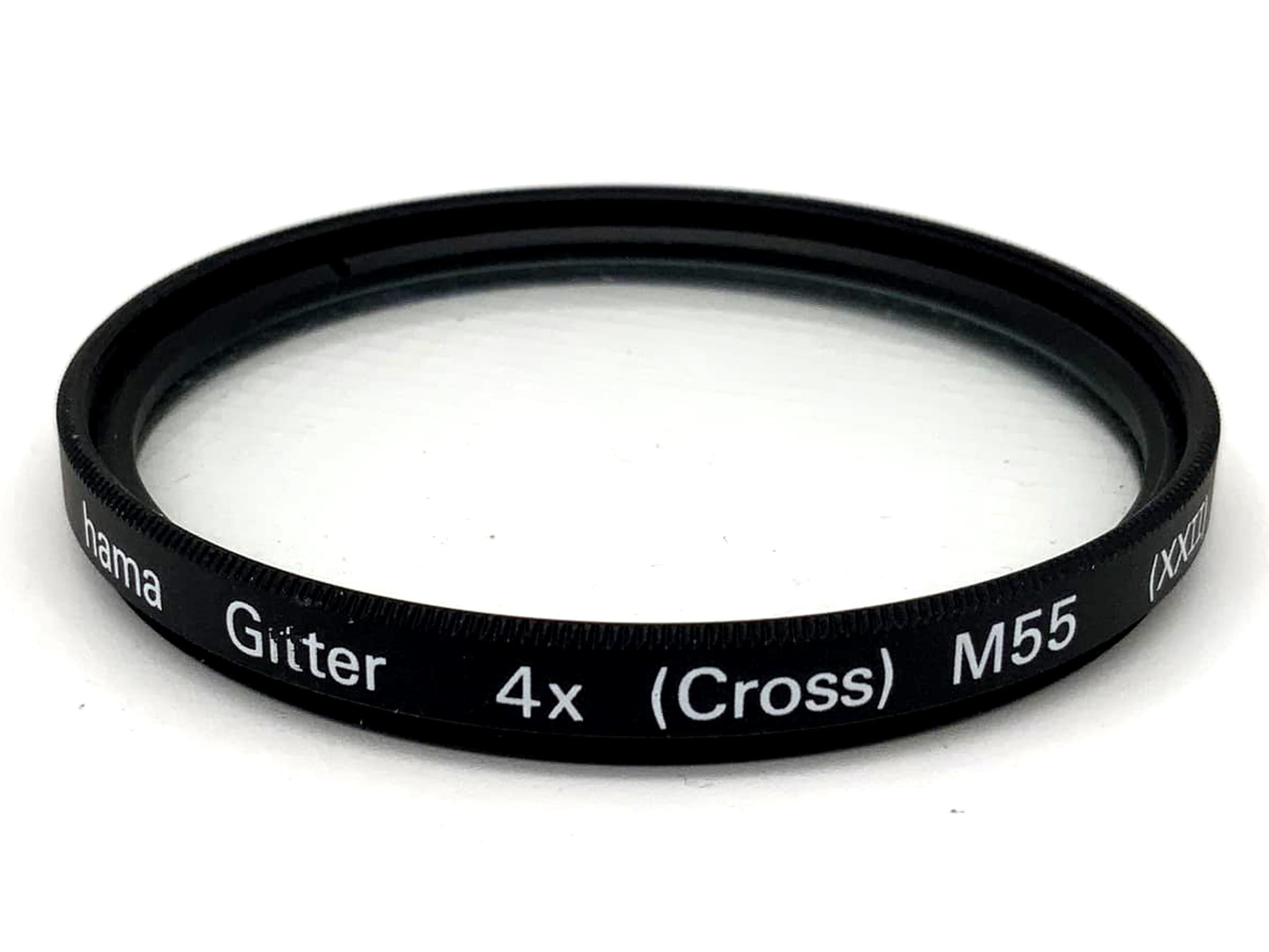 Hama Effektfilter Gitter 4x (Cross) M55 (XXII) Filter 55mm Kreisförmig M55