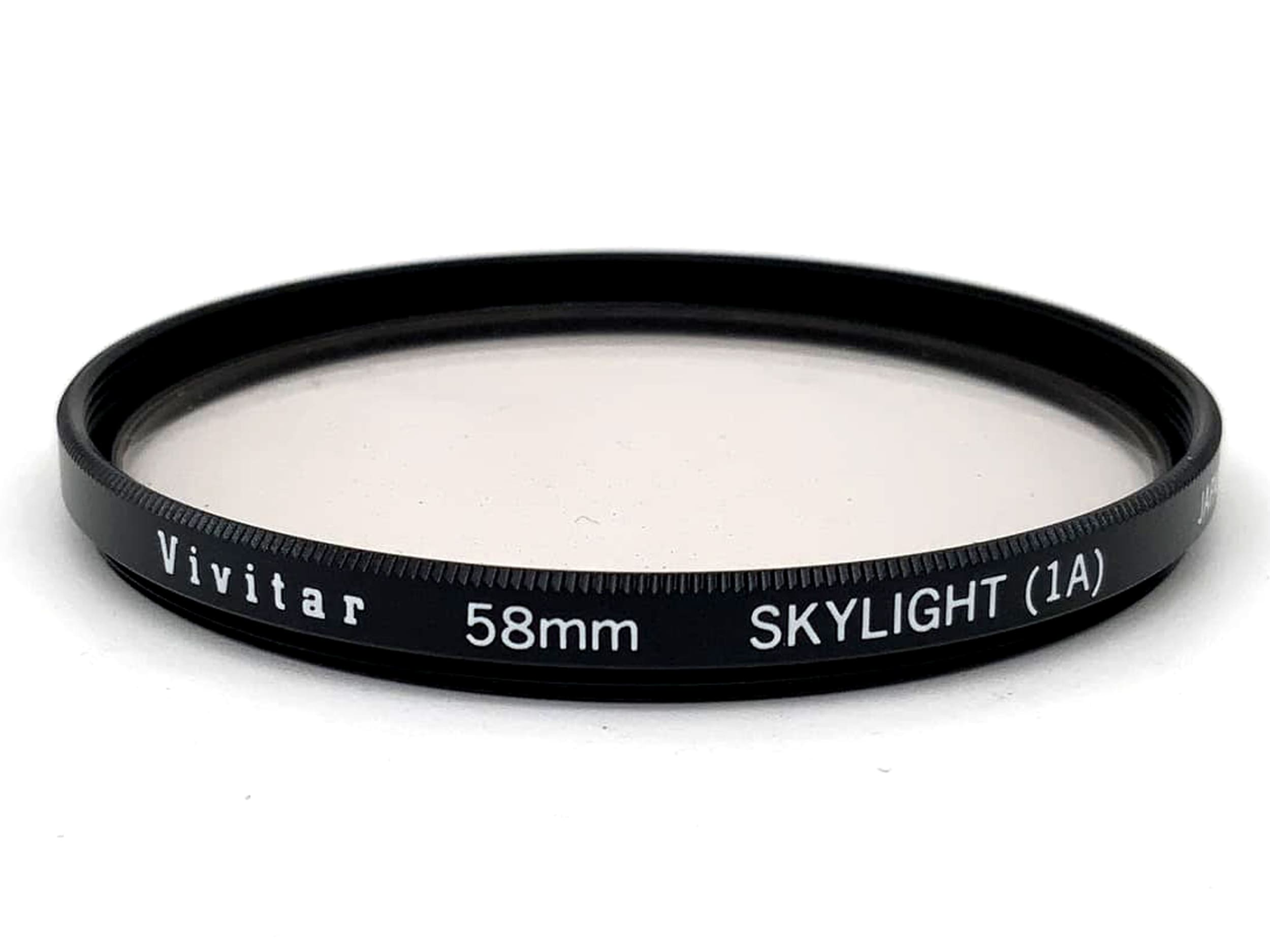 Vivitar Skylight Skylight (1A) Filter 58mm Kreisförmig Filtergewinde M58