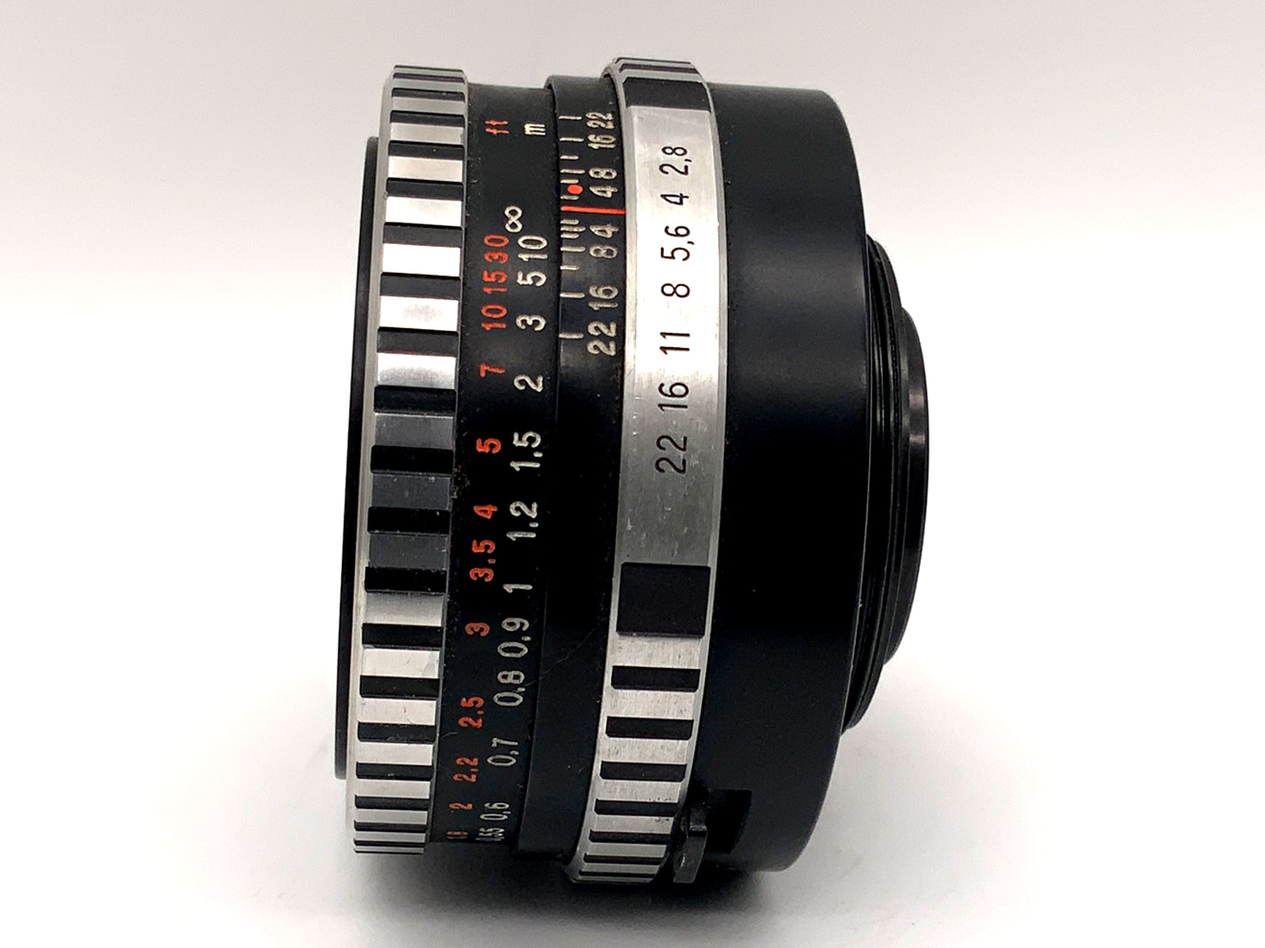 Carl Zeiss 50mm 1:2.8 Objektiv Tessar Zebra Festbrennweite (M42)