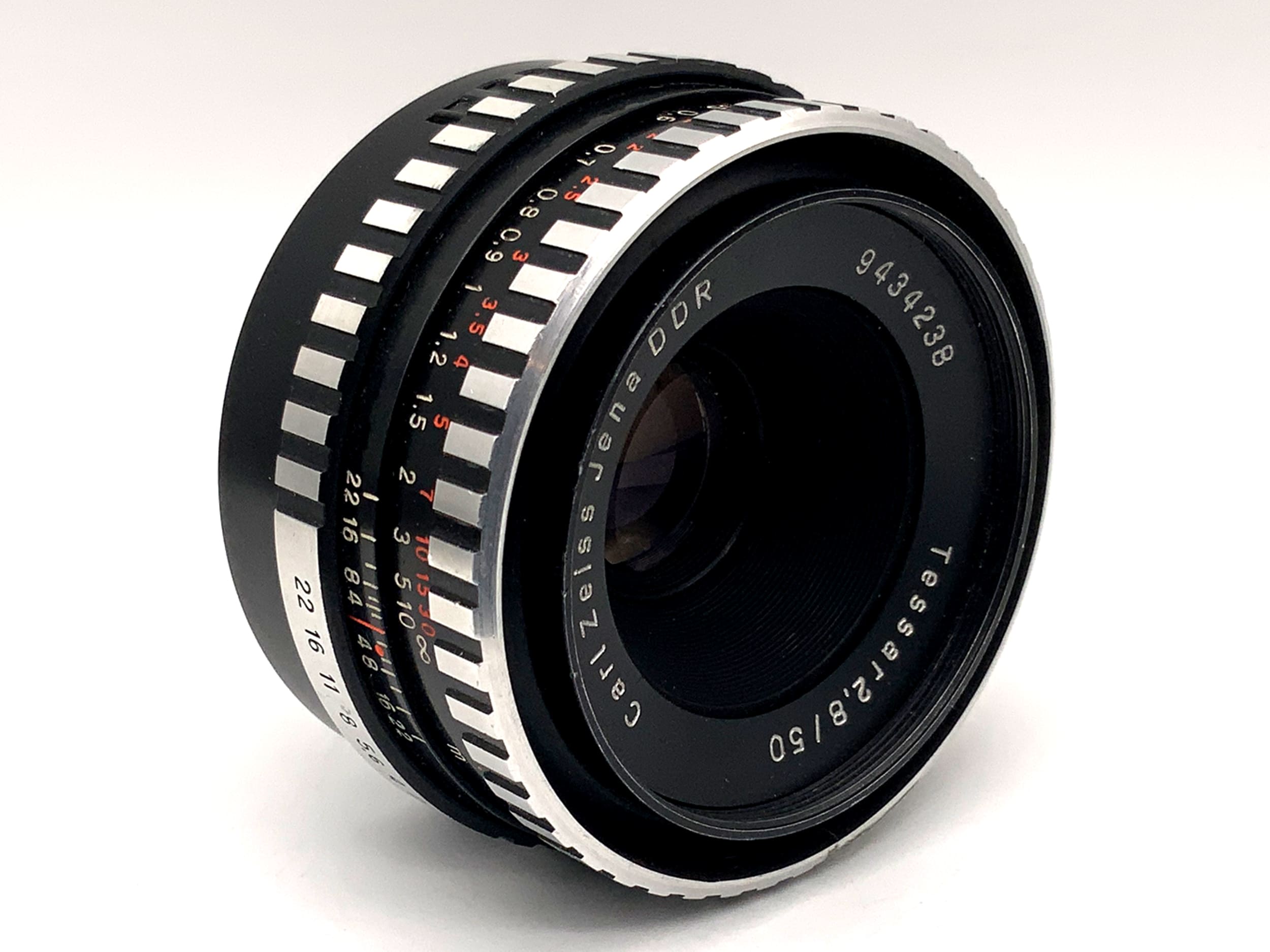 Carl Zeiss 50mm 1:2.8 Objektiv Tessar Zebra Festbrennweite (M42)