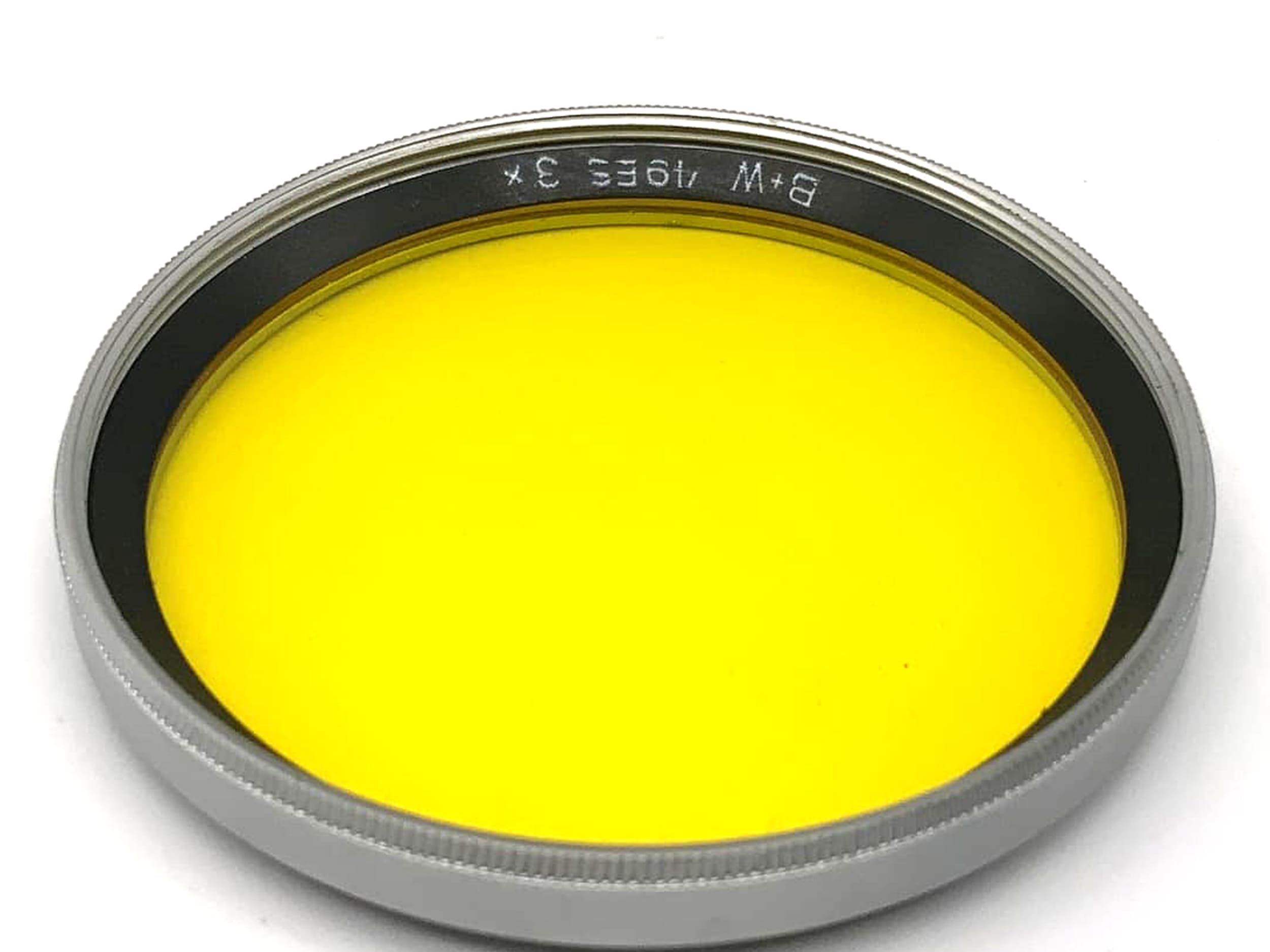 B+W Farbfilter 49mm Filter Gelb 49ES 3x Kreisförmig Filtergewinde
