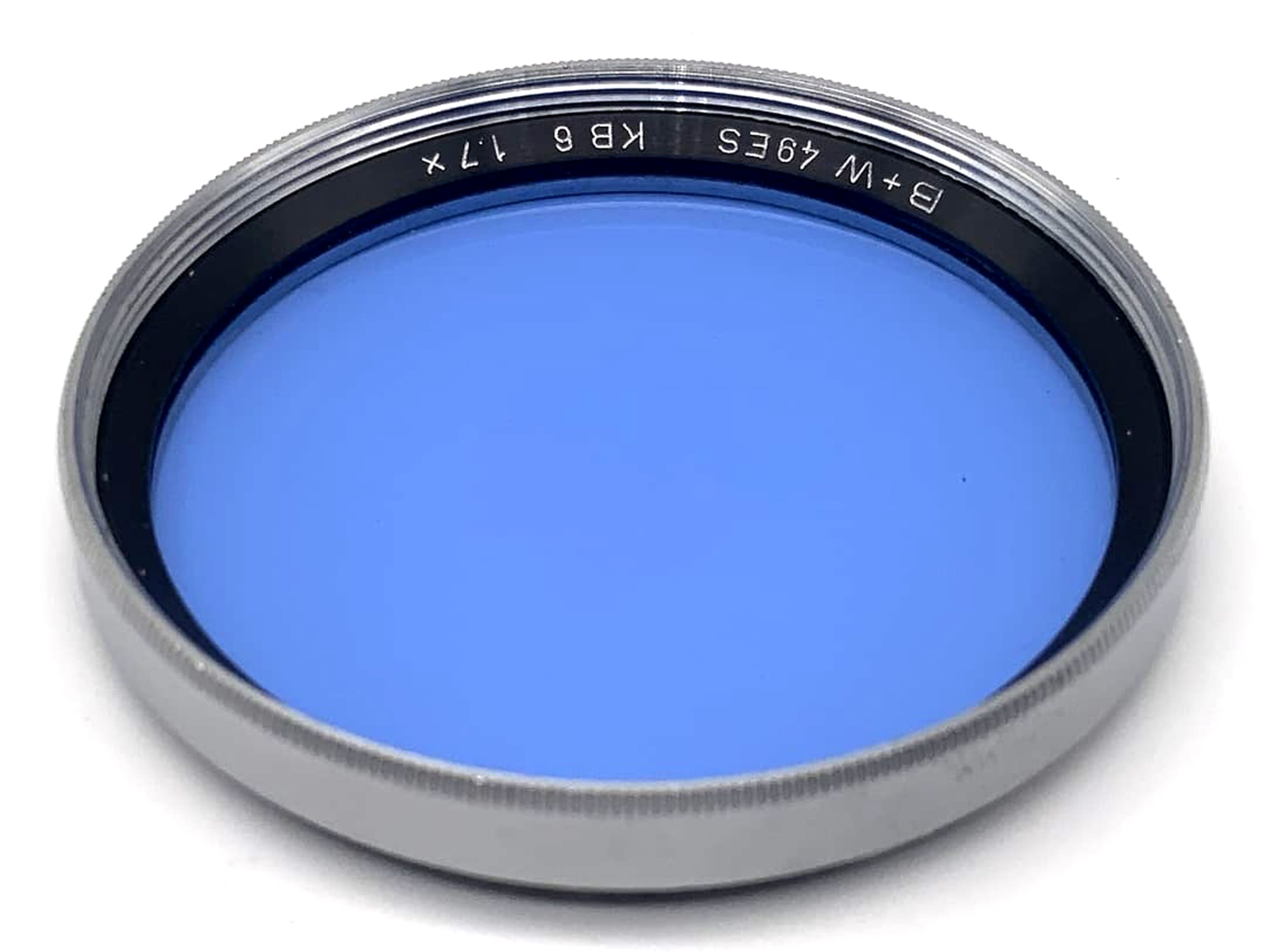 B+W Farbfilter 49mm Filter Blau KB 6 1,7x Kreisförmig Filtergewinde