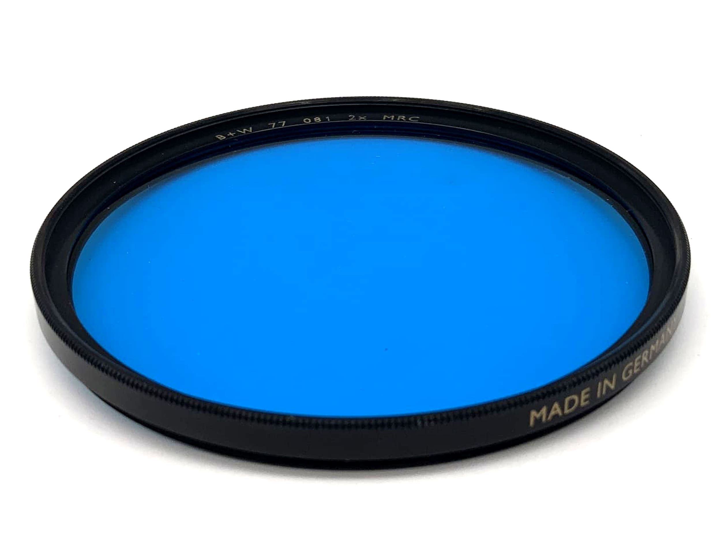 B+W Farbfilter 081 2x MRC Blau Blue Filter 77mm Kreisförmig Filtergewinde M77