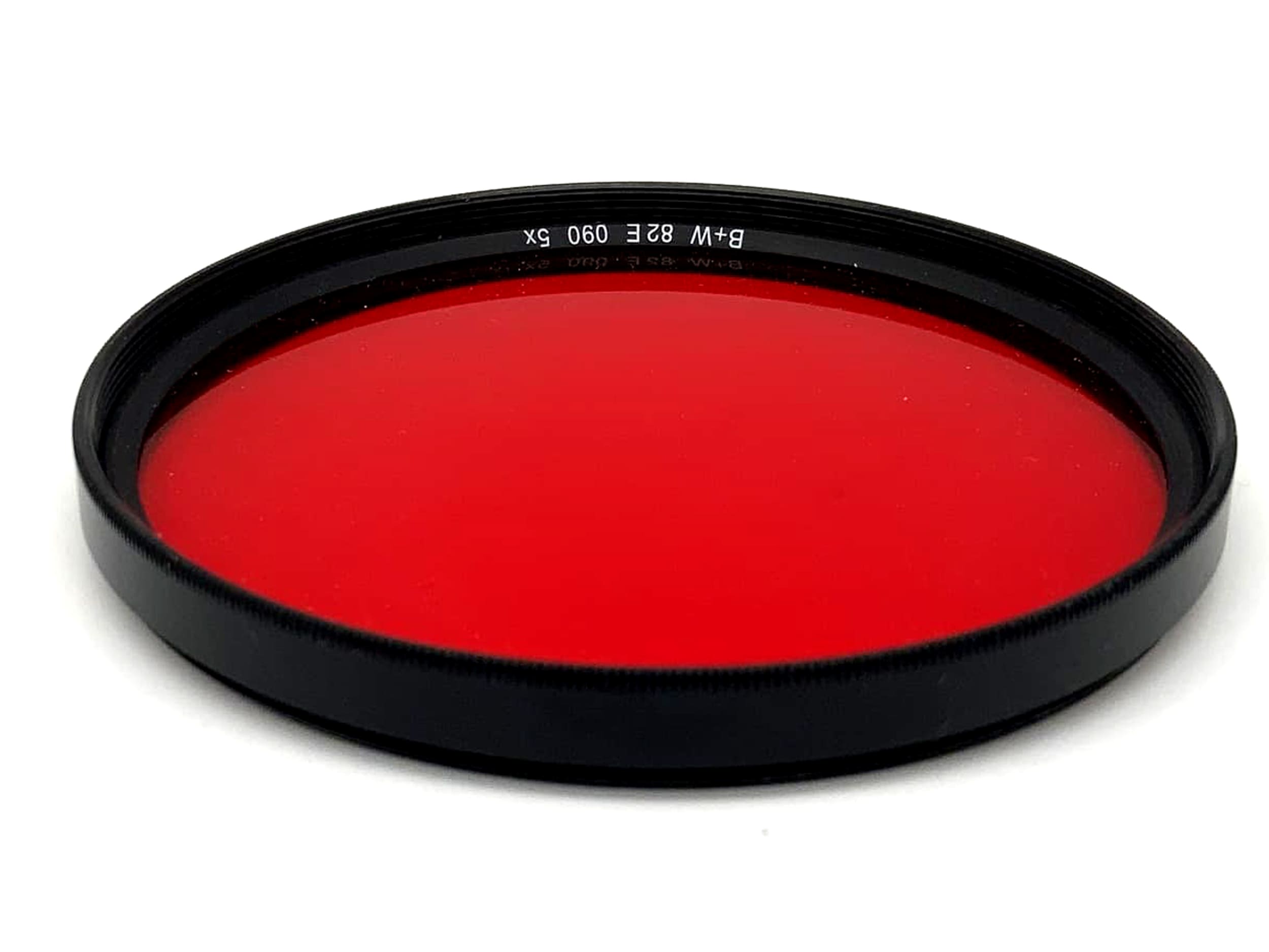 B+W Farbfilter 82E 090 5x Rot Red Filter 82mm Kreisförmig Filtergewinde M82