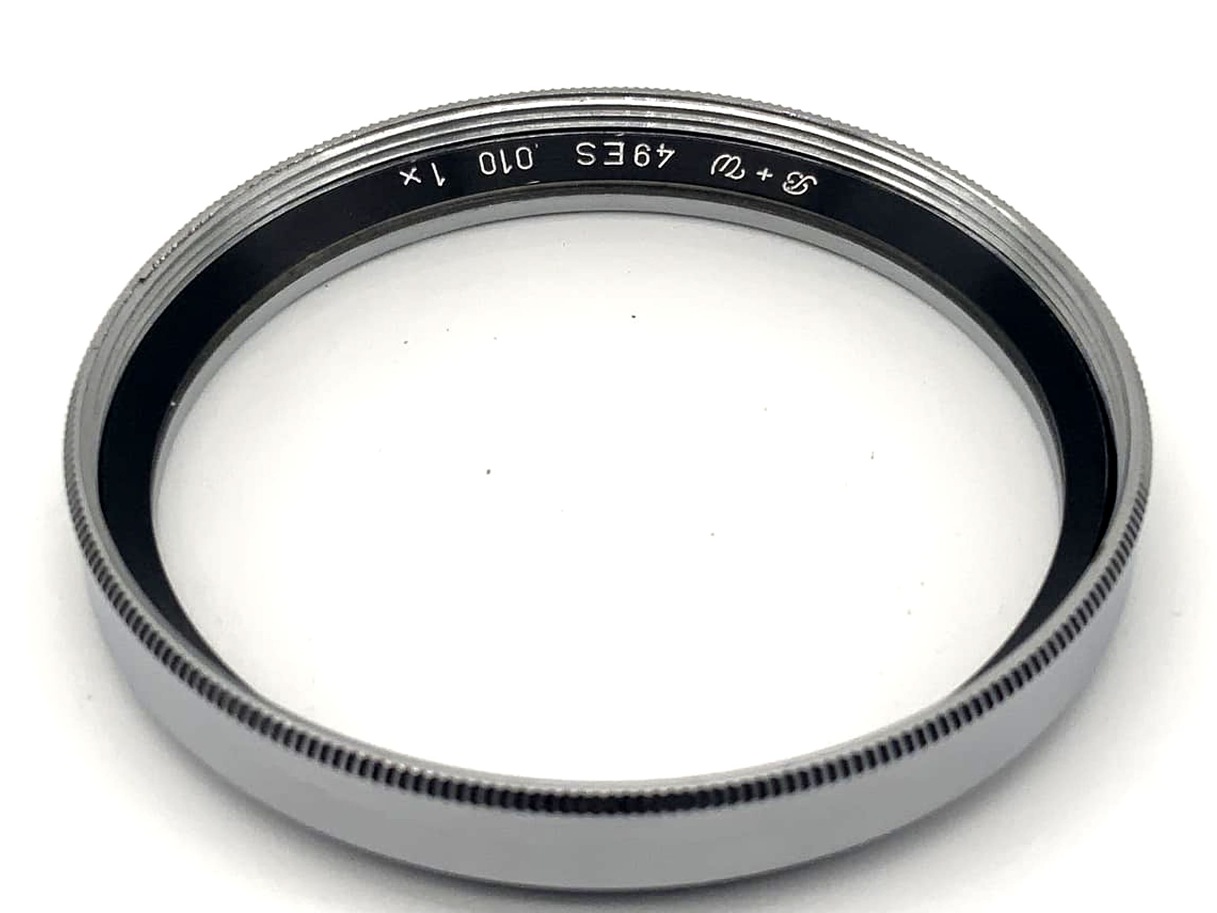 B+W UV-Filter 49mm Filter 49ES 010 1x Silber Kreisförmig Filtergewinde