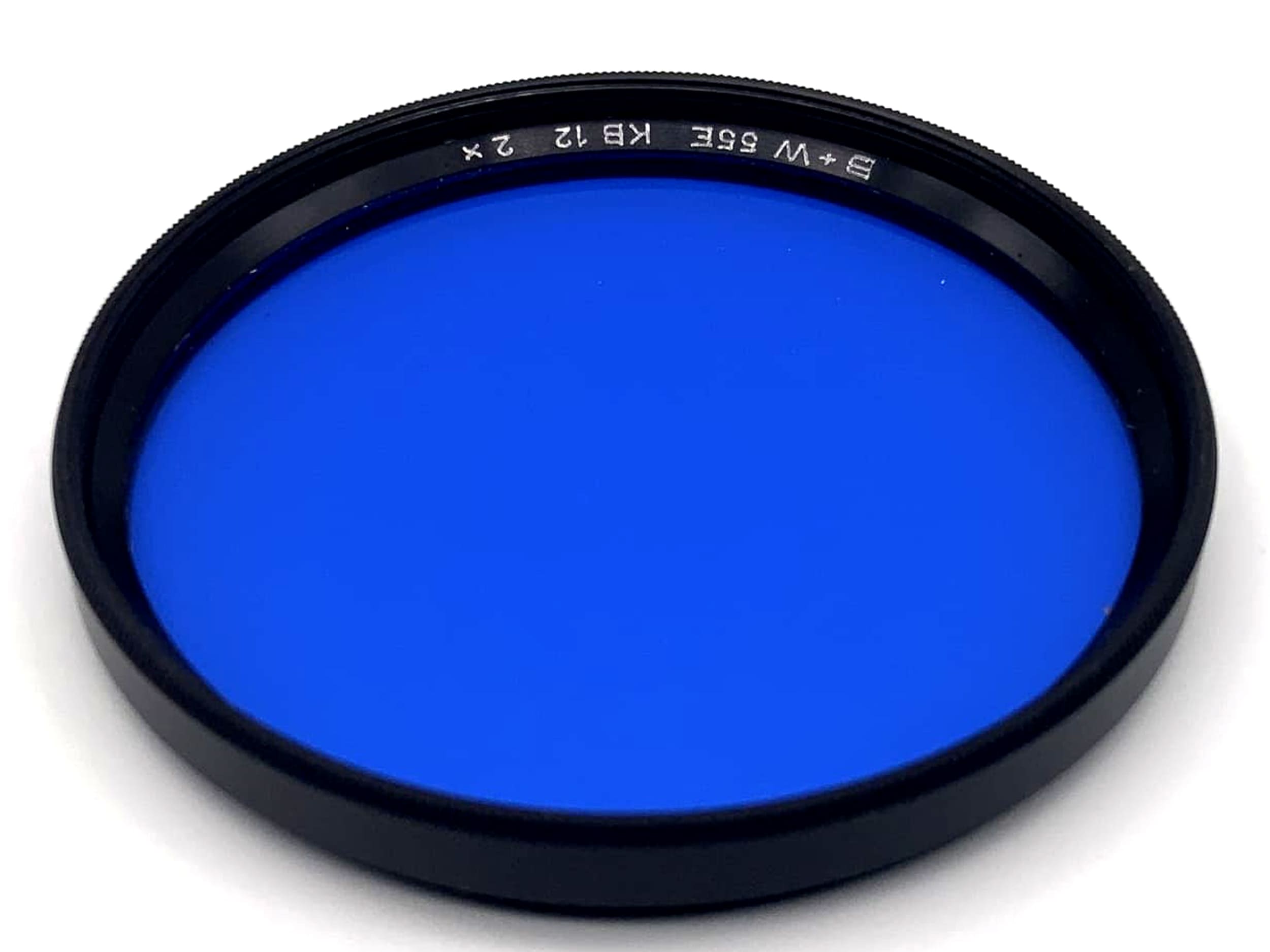 B+W Farbfilter 55mm Filter Blau 55E KB12 2x blue Kreisförmig Filtergewinde