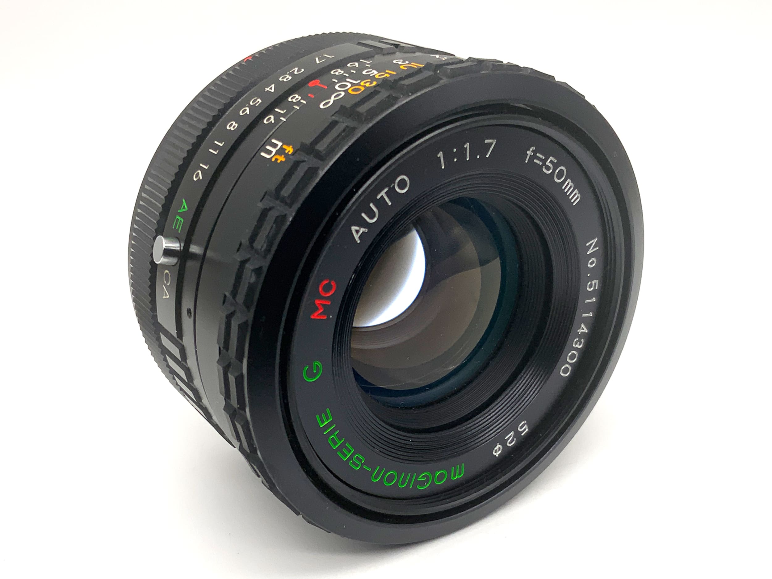 Maginon 50mm 1:1.7 Objektiv Serie G MC Auto Festbrennweite (Canon FD)