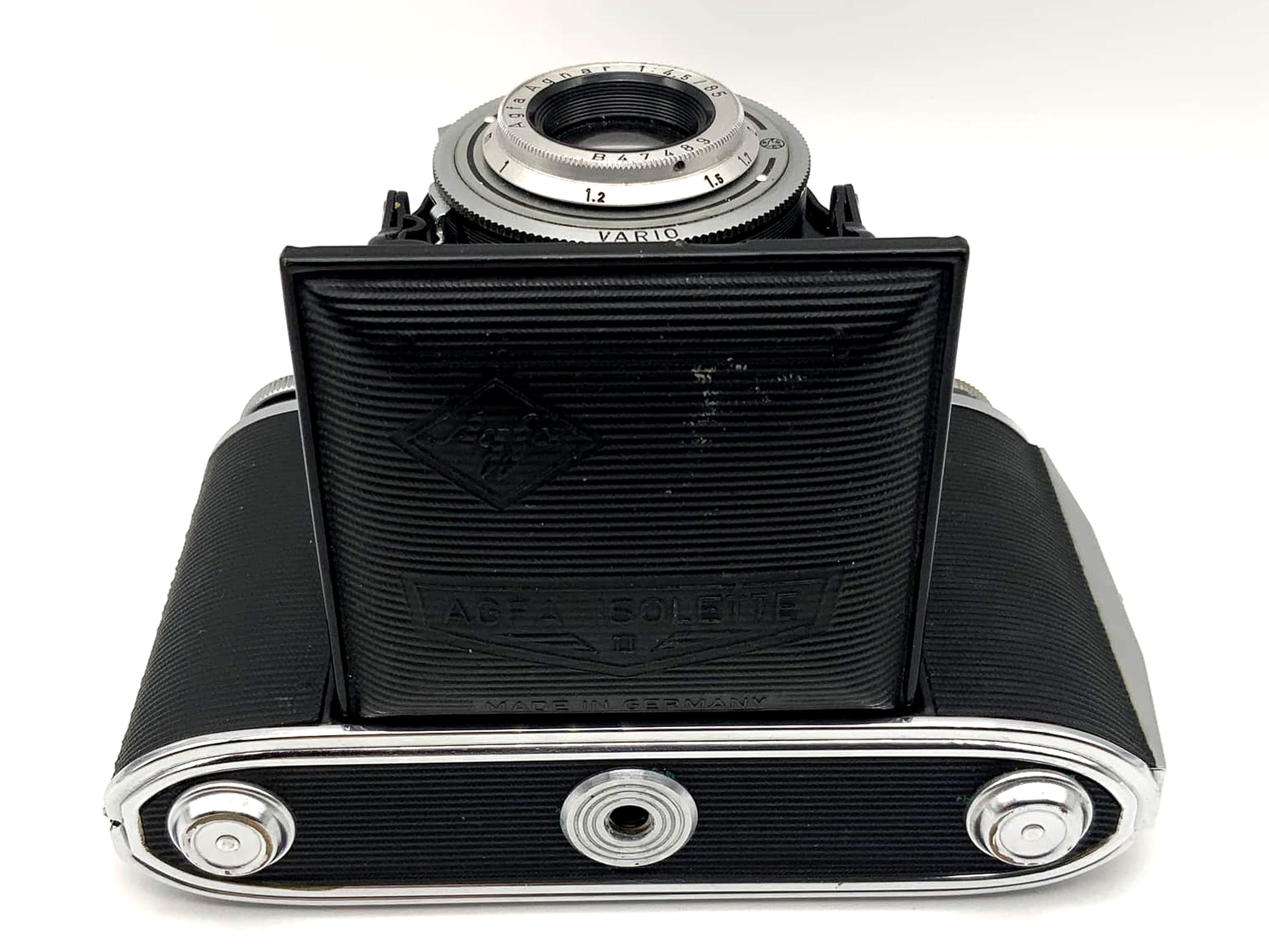 Agfa Isolette II Klappkamera mit Agnar 1:4.5 / 85 Vario Analogkamera