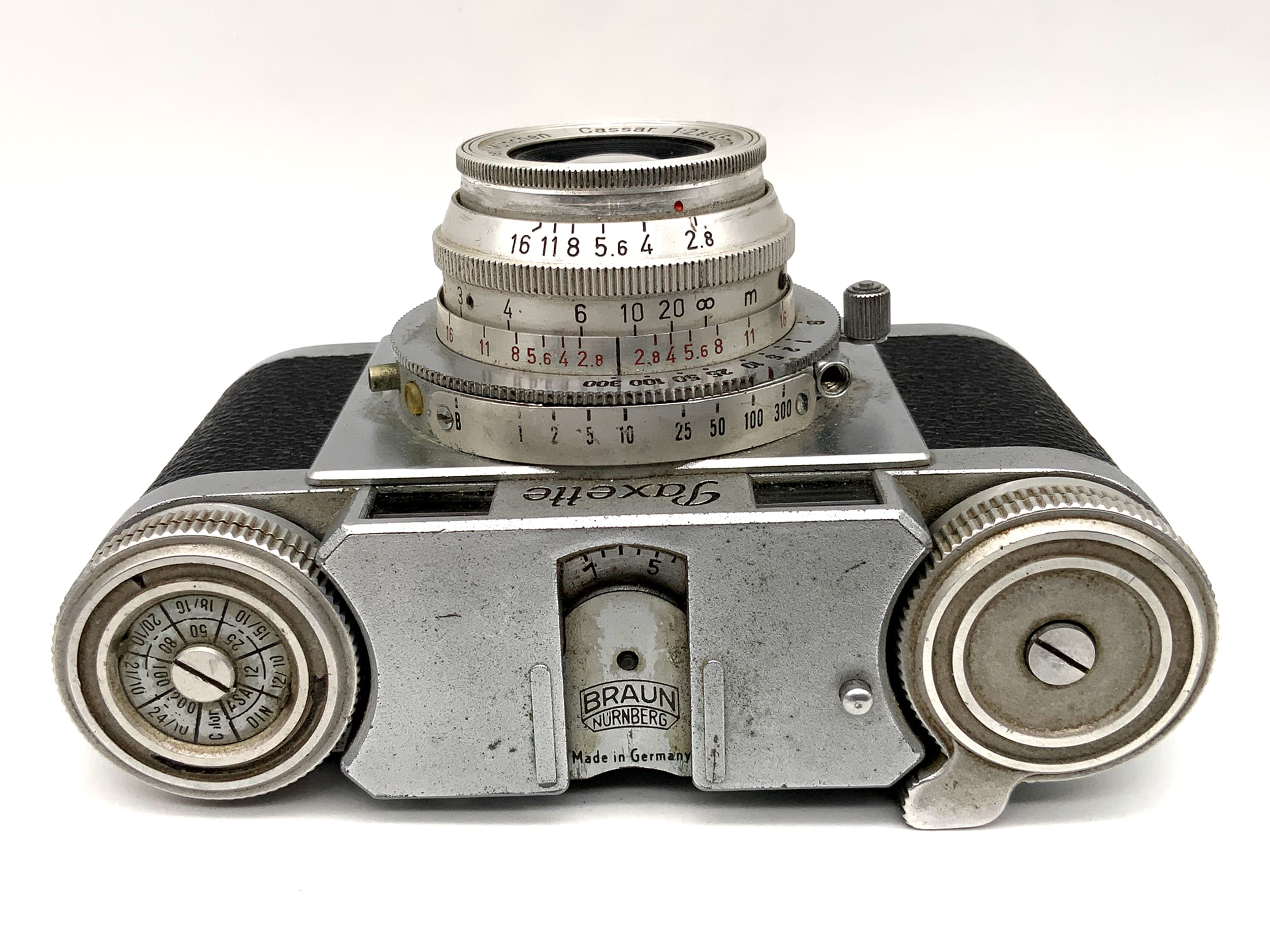 Braun Paxette Sucherkamera Steinheil Cassar 1:2.8/45mm VL Prontor-S Analogkamera