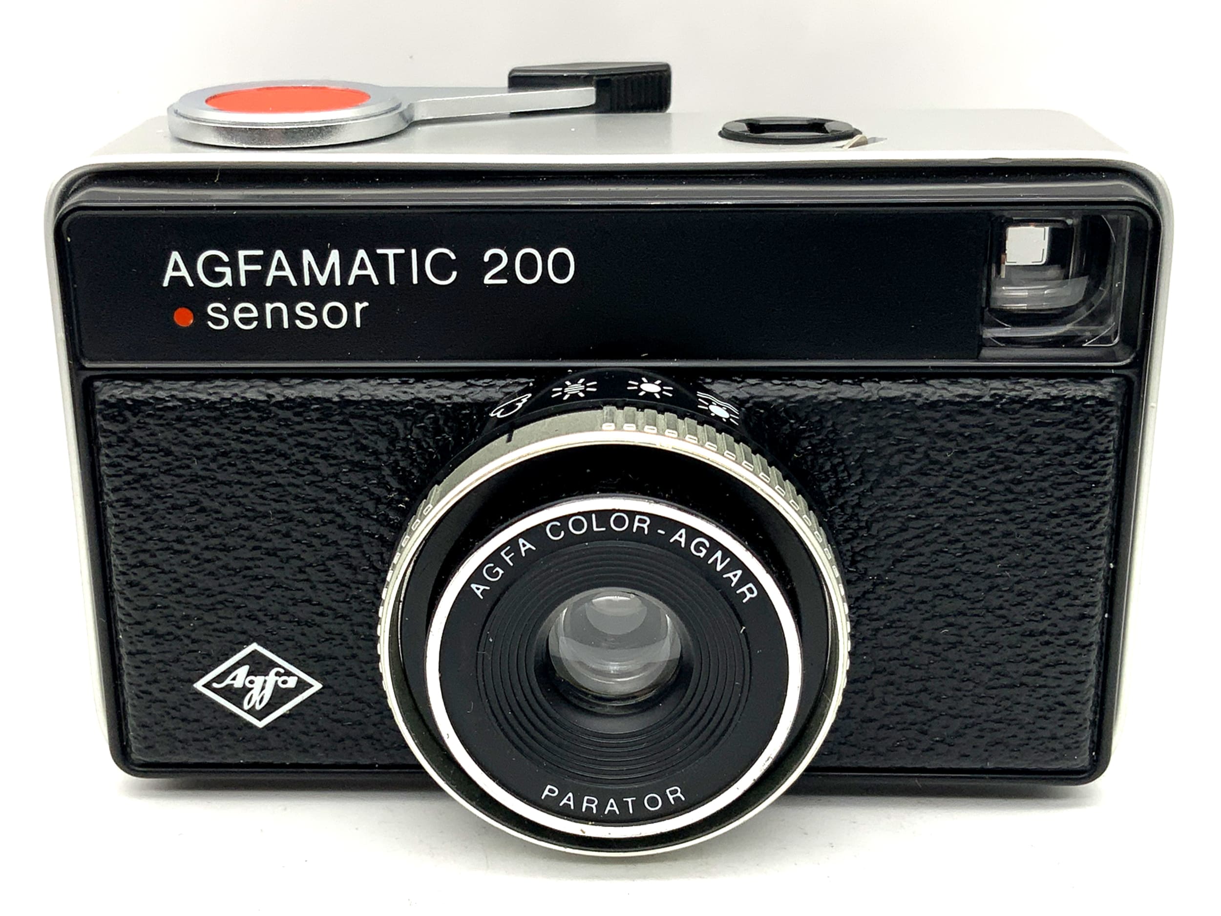 Agfa Agfamatic 200 Sensor Sucherkamera mit Color-Agnar Analogkamera