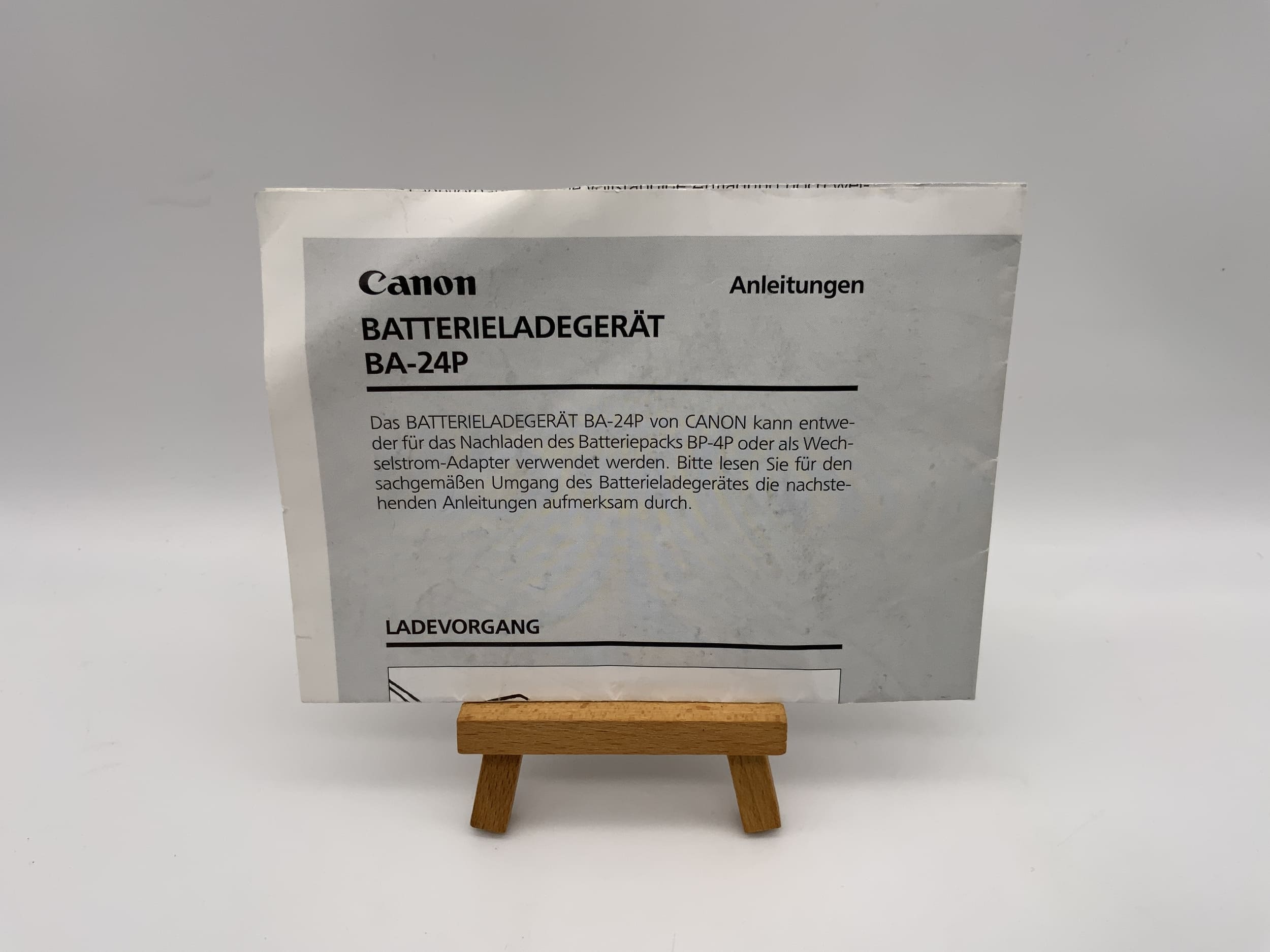 Canon Batterieladegerät BA-24P Bedienungsanleitung Deutsch