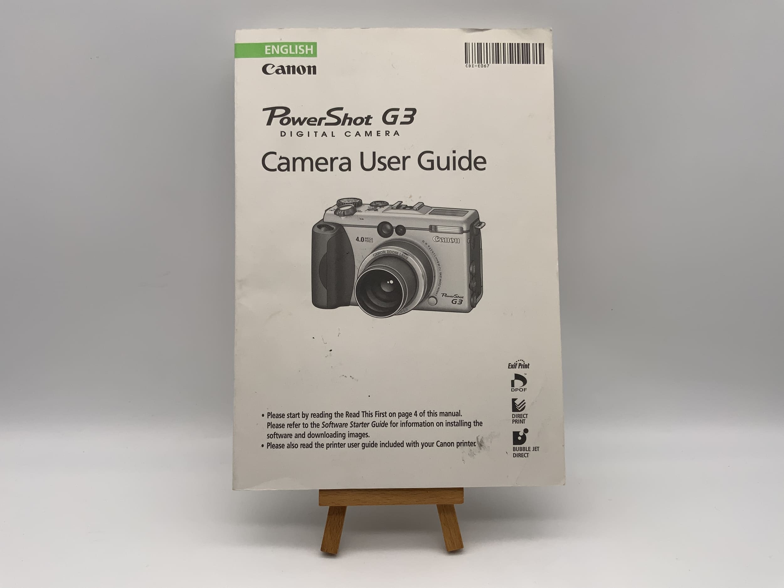 Canon PowerShot G3 Camra user guide Bedienungsanleitung Englisch