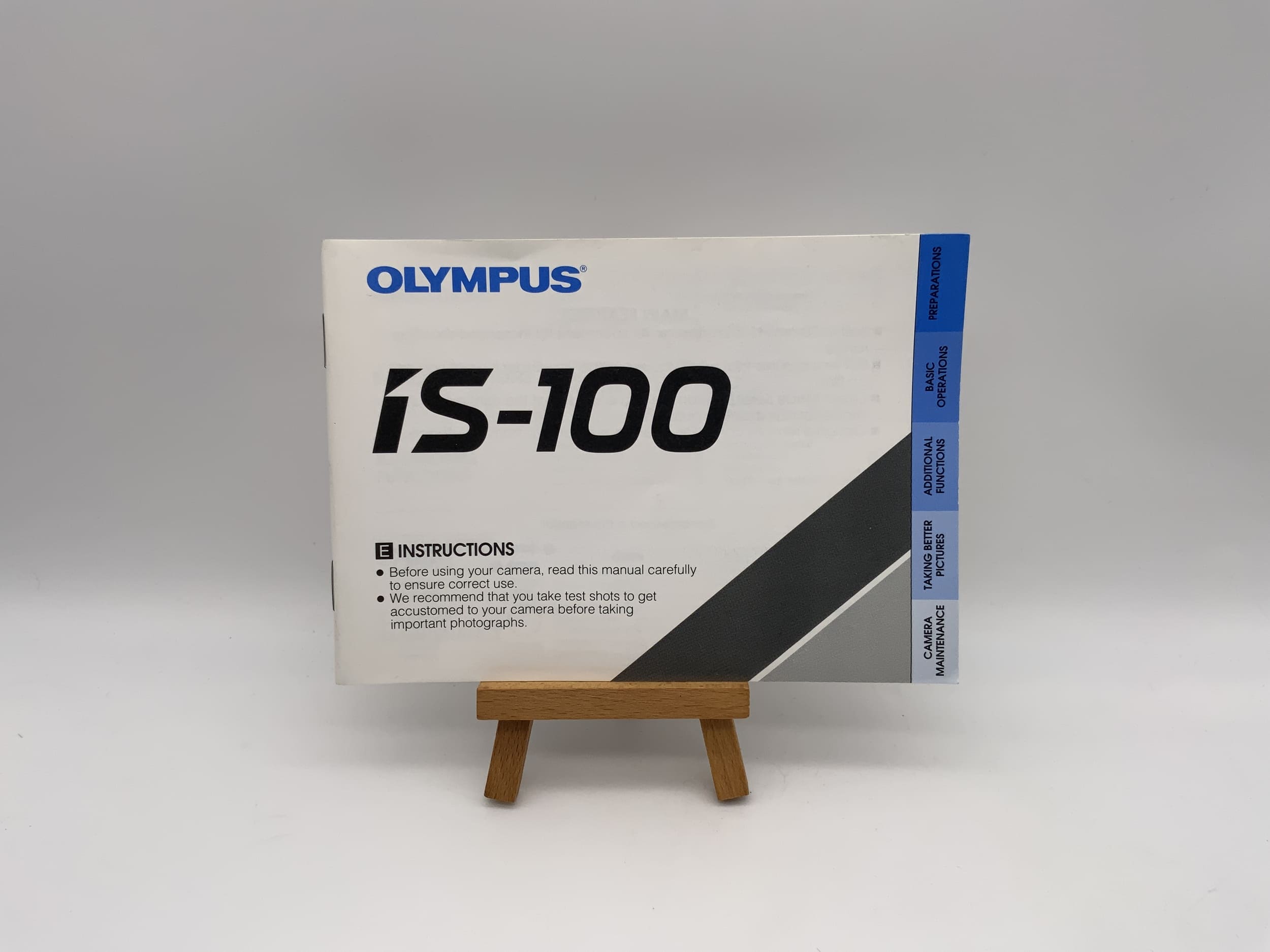 Olympus IS-100 Bedienungsanleitung Englisch