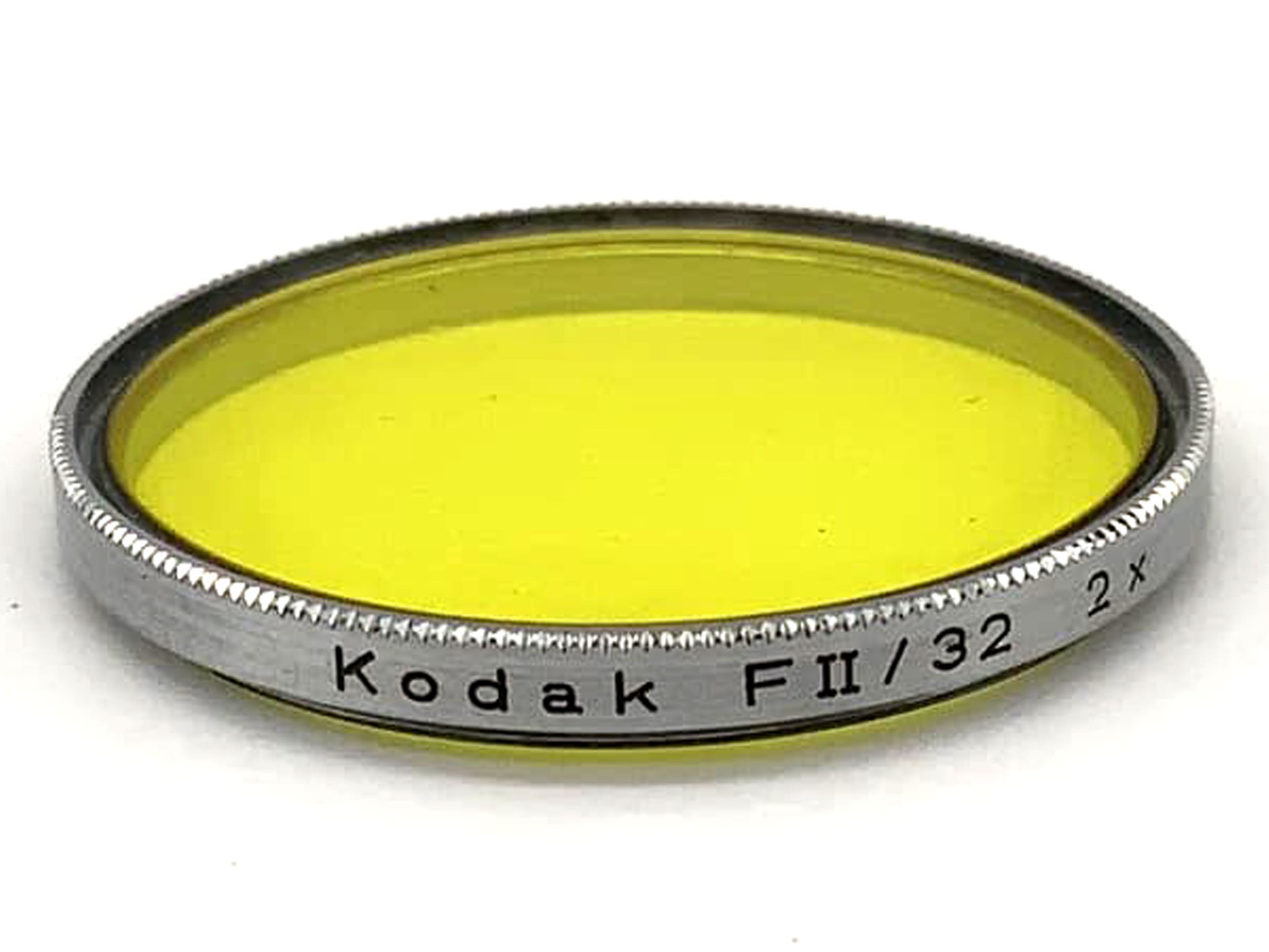 Kodak Farbfilter FII / 32 2x Gelb Yellow Filter 32mm Kreisförmig M32