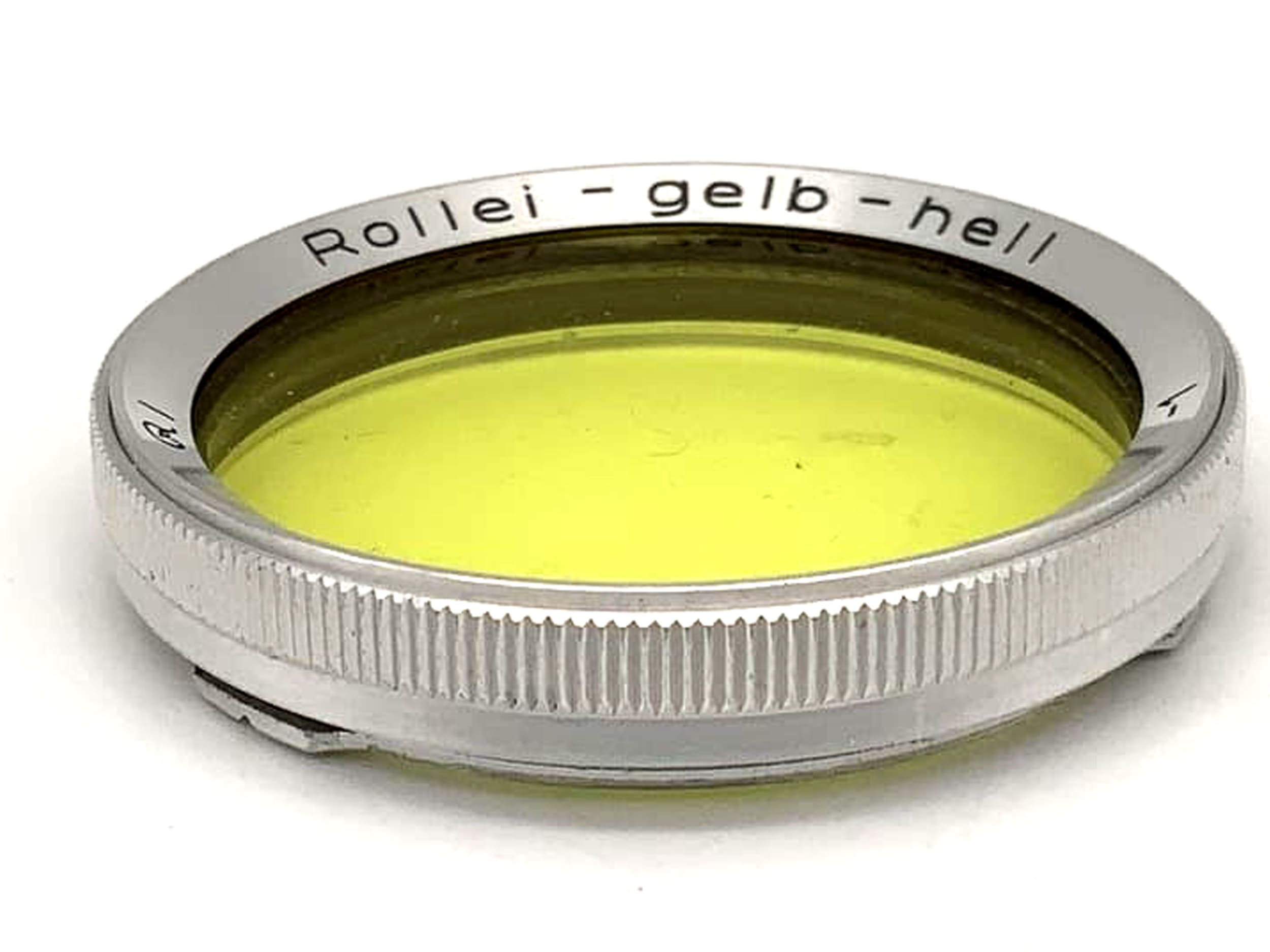 Rollei Farbfilter Gelb-Hell Yellowlight -1 für f/3.5 Tessar/Xenar (RI) Bay I