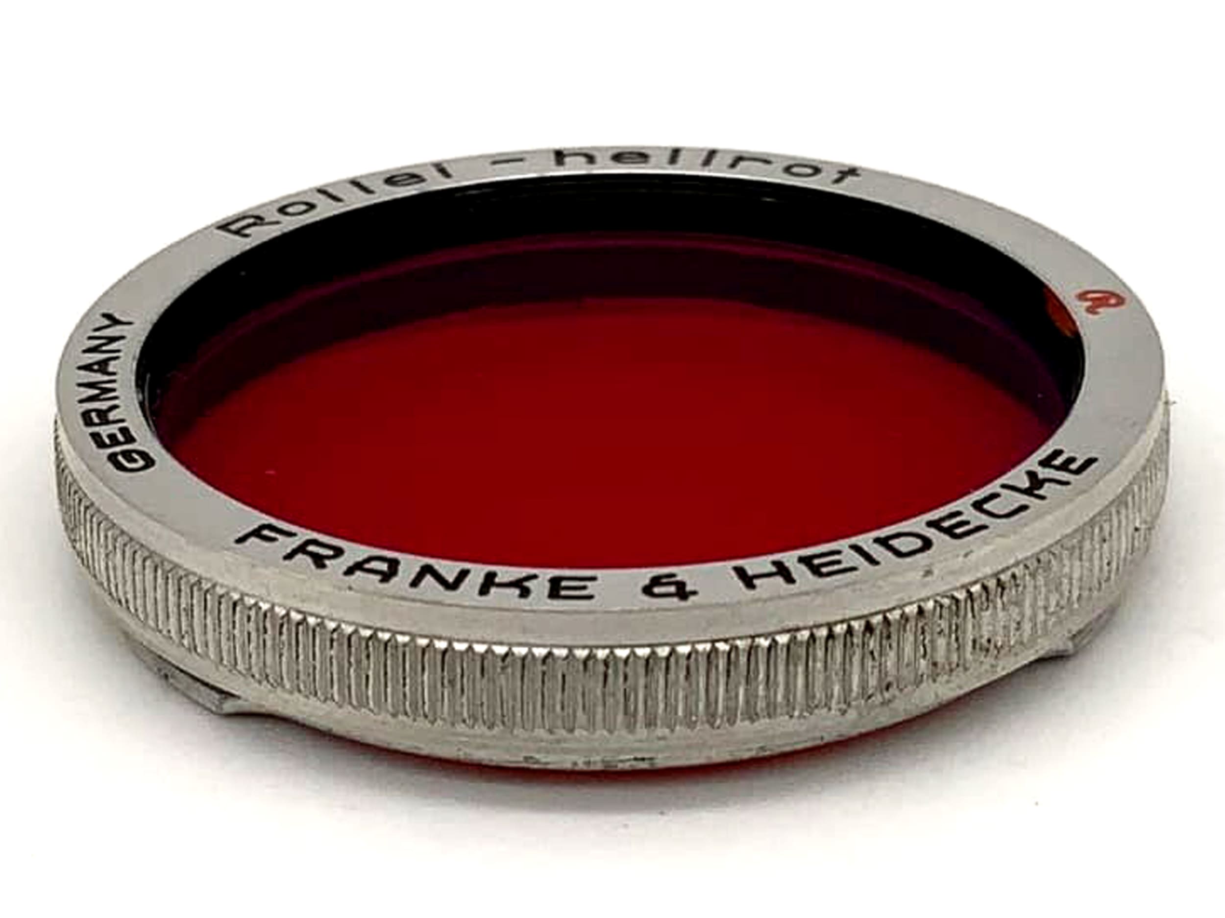 Rollei Farbfilter Hellrot Light Red für Rolleiflex f/3.5 Tessar/Xenar (RI) Bay I
