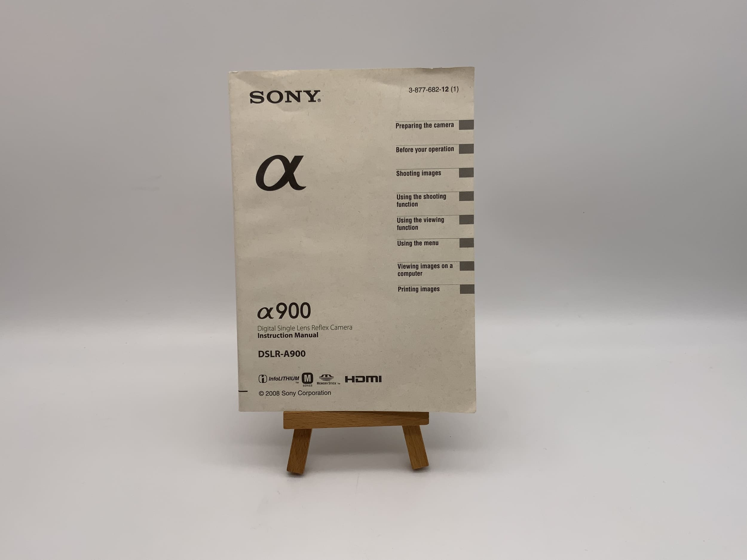 Sony a 900 DSLR-A900 Bedienungsanleitung Englisch
