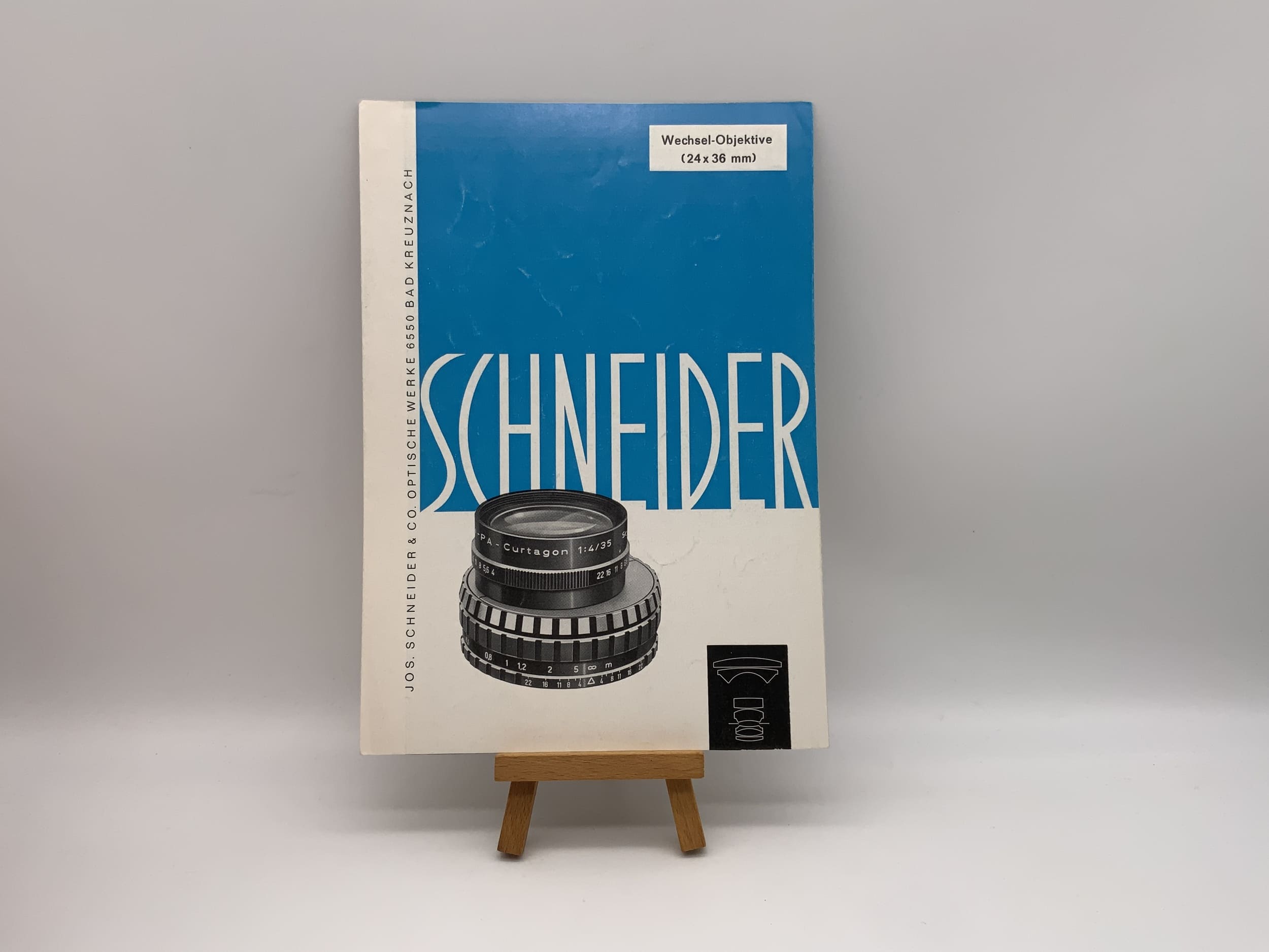 Schneider Optik Kreuznach Wechsel-Objektive (24 x 36mm) Broschüre Deutsch