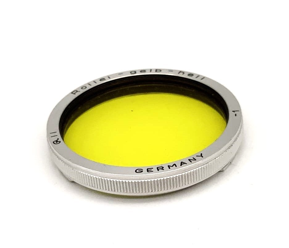 Rollei Farbfilter gelb-hell light yellow -1 f/2,8 Xenotar/Planar (RII) Bay II